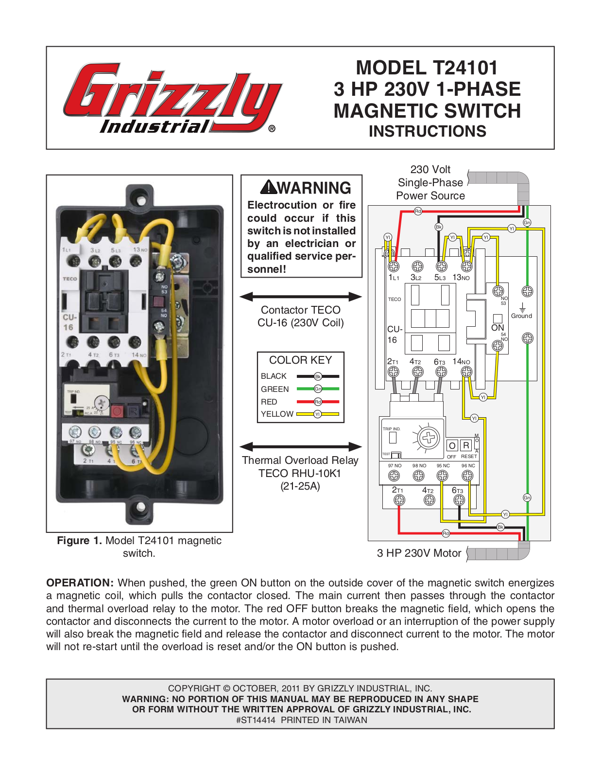 Grizzly T24101 User Manual