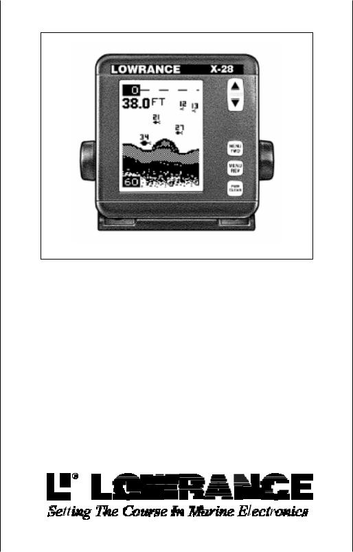 LOWRANCE X28, X38, X48 User Manual