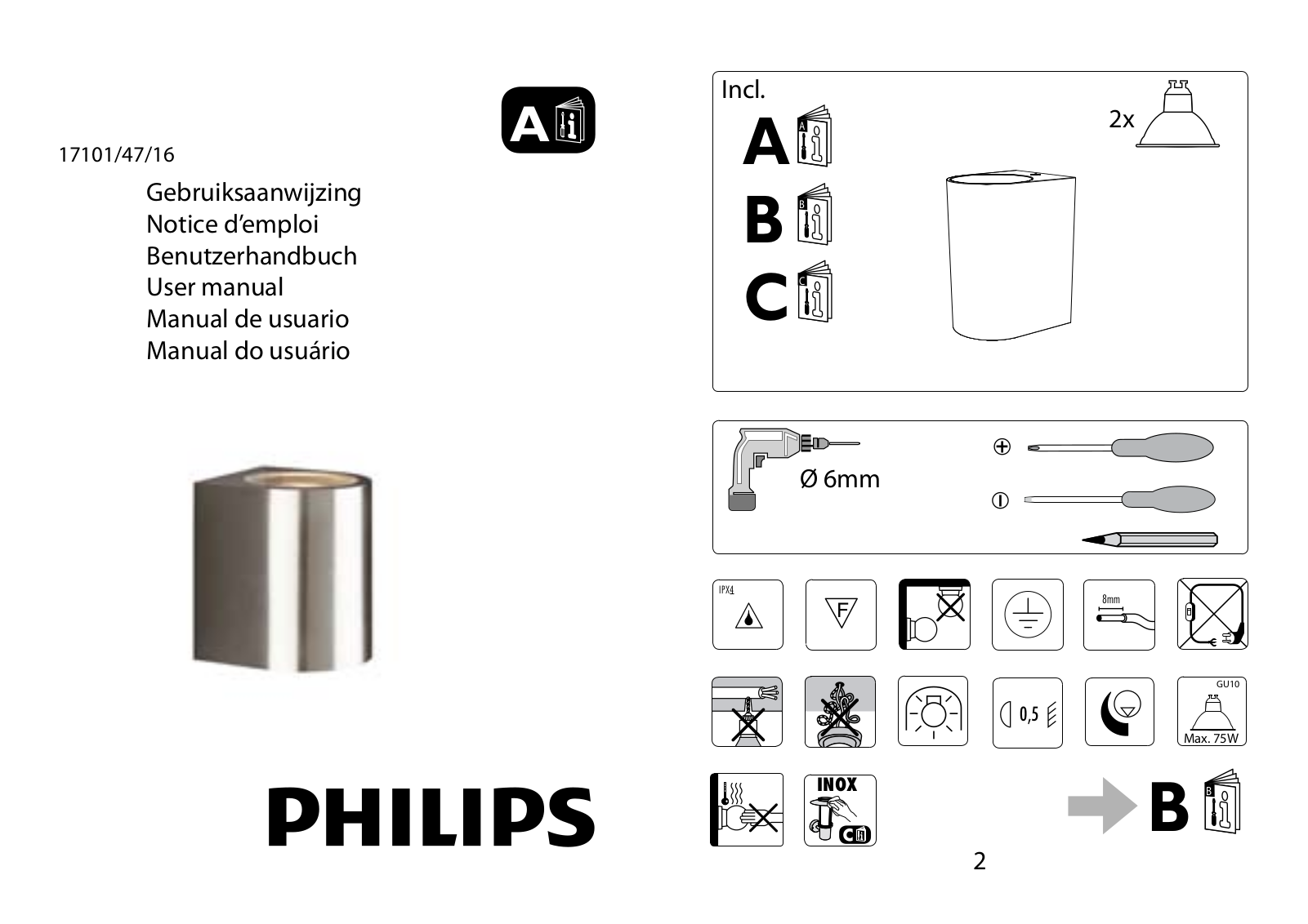 Philips 17101-47-16 User Manual