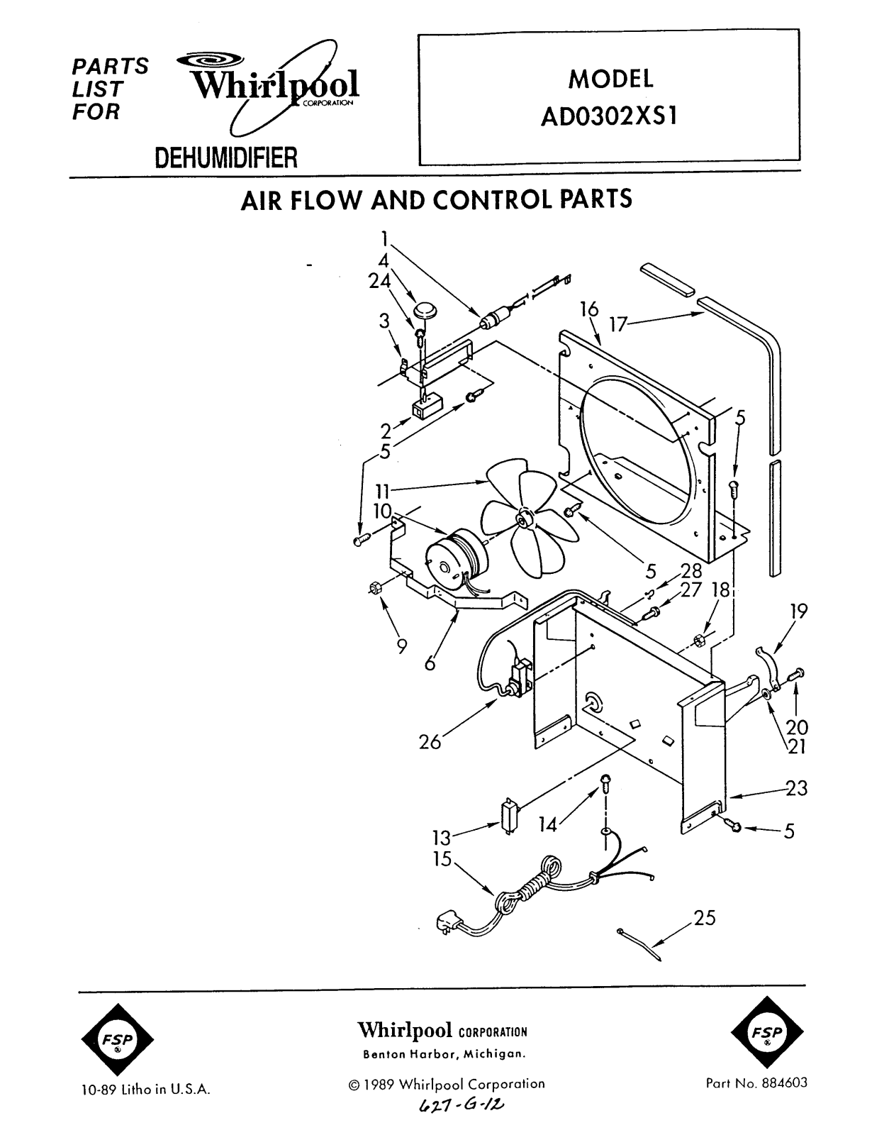 Whirlpool Ad0302xs1 Installation Template - ManualMachine.com