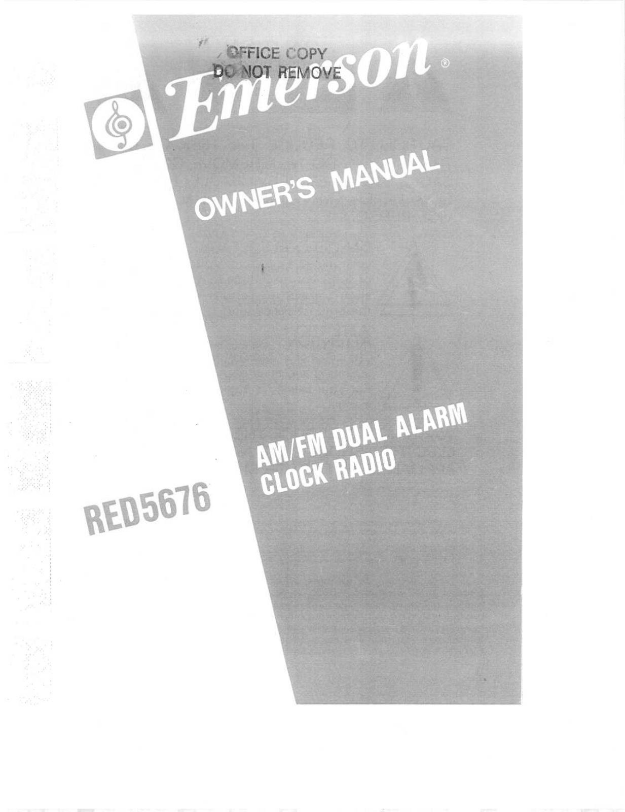 EMERSON RED5676 User Manual