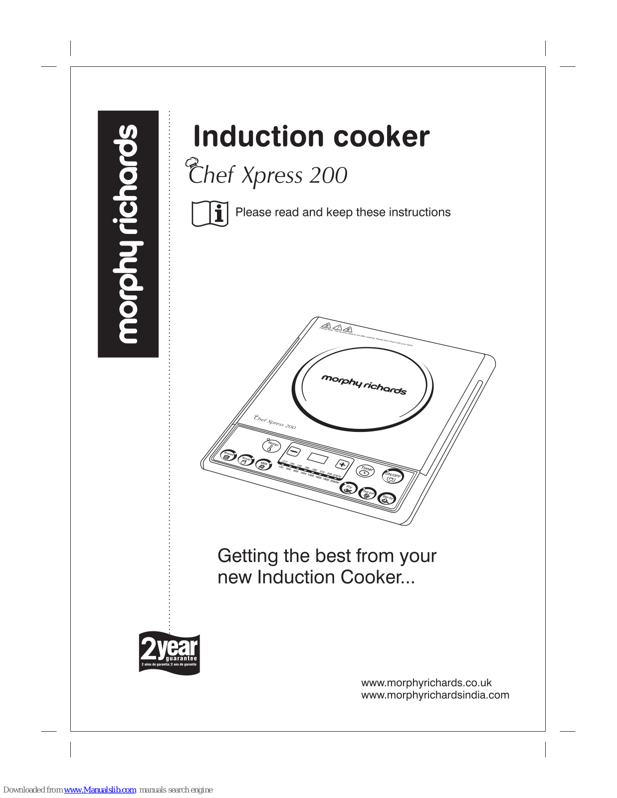 Morphy Richards Chef Xpress 200 Instructions Manual