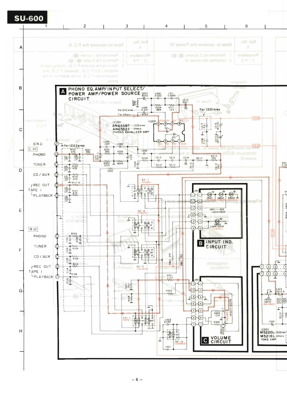 Technics SU-600 Schematic