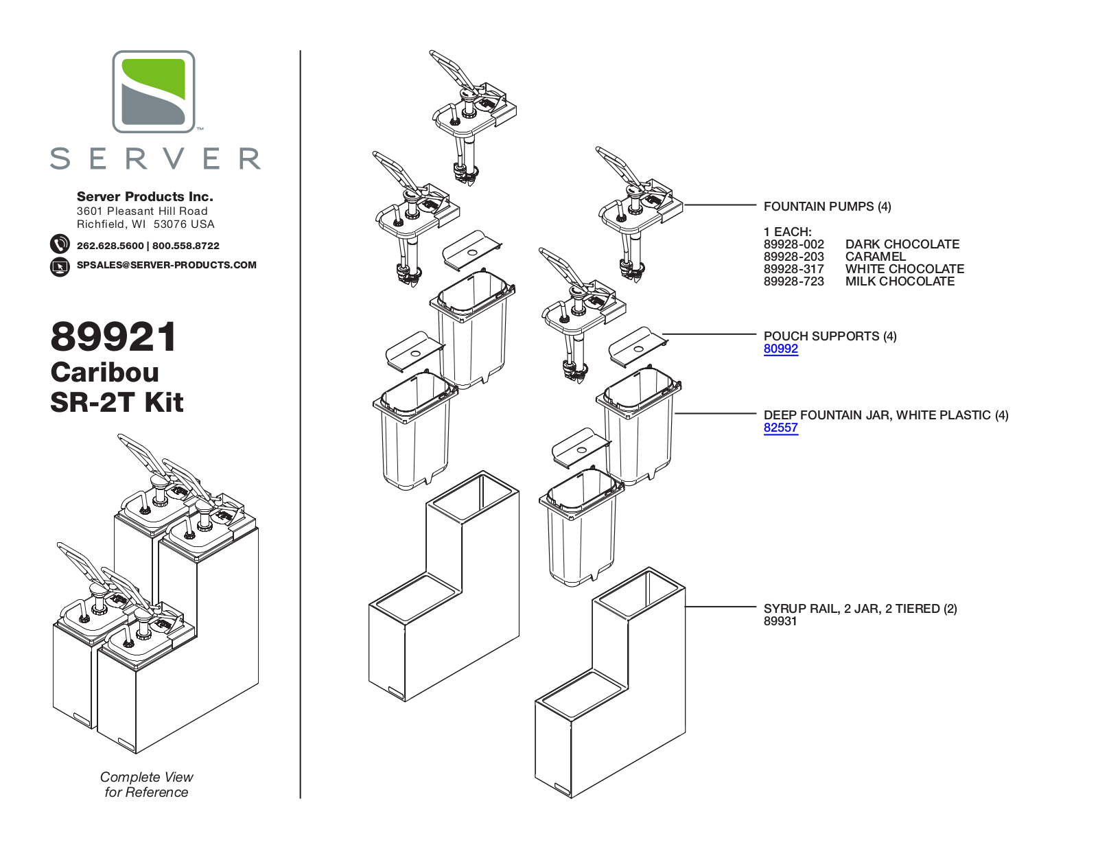 Server 89921 Parts Manual