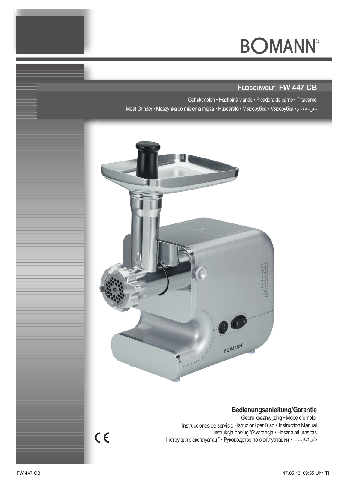 Bomann FW 447 CB User Manual