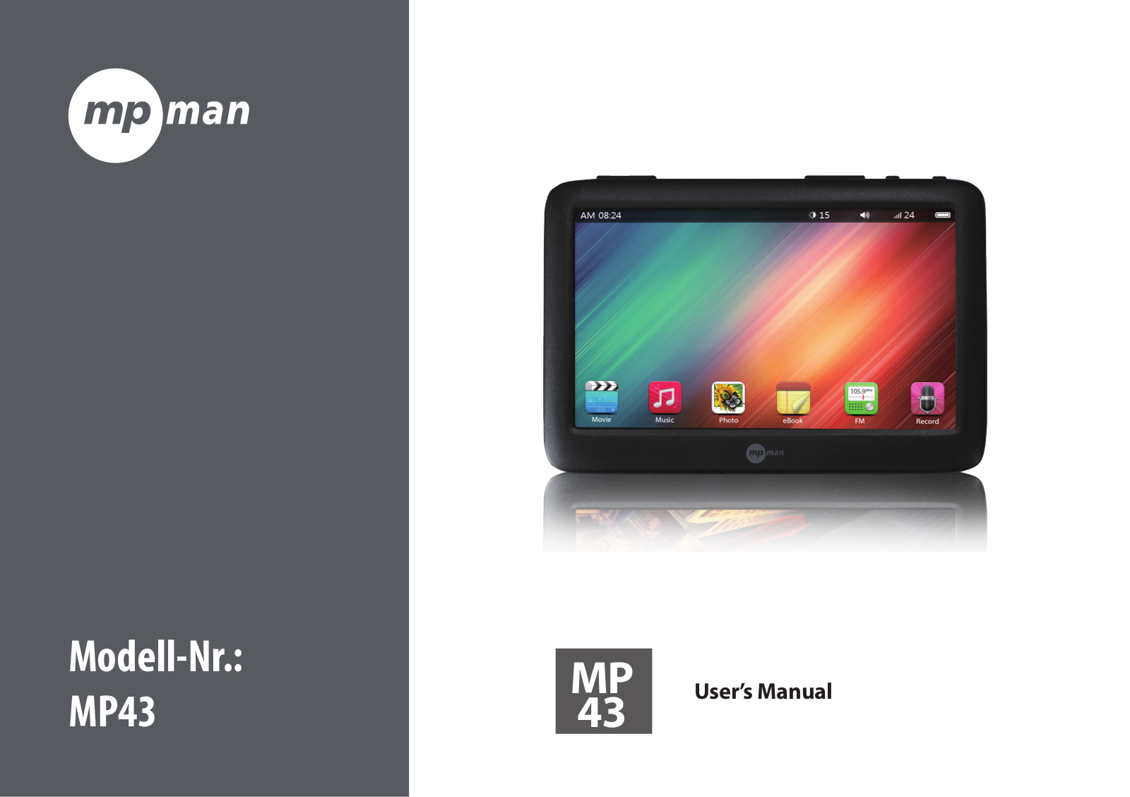 Mpman MP43 HD User Manual