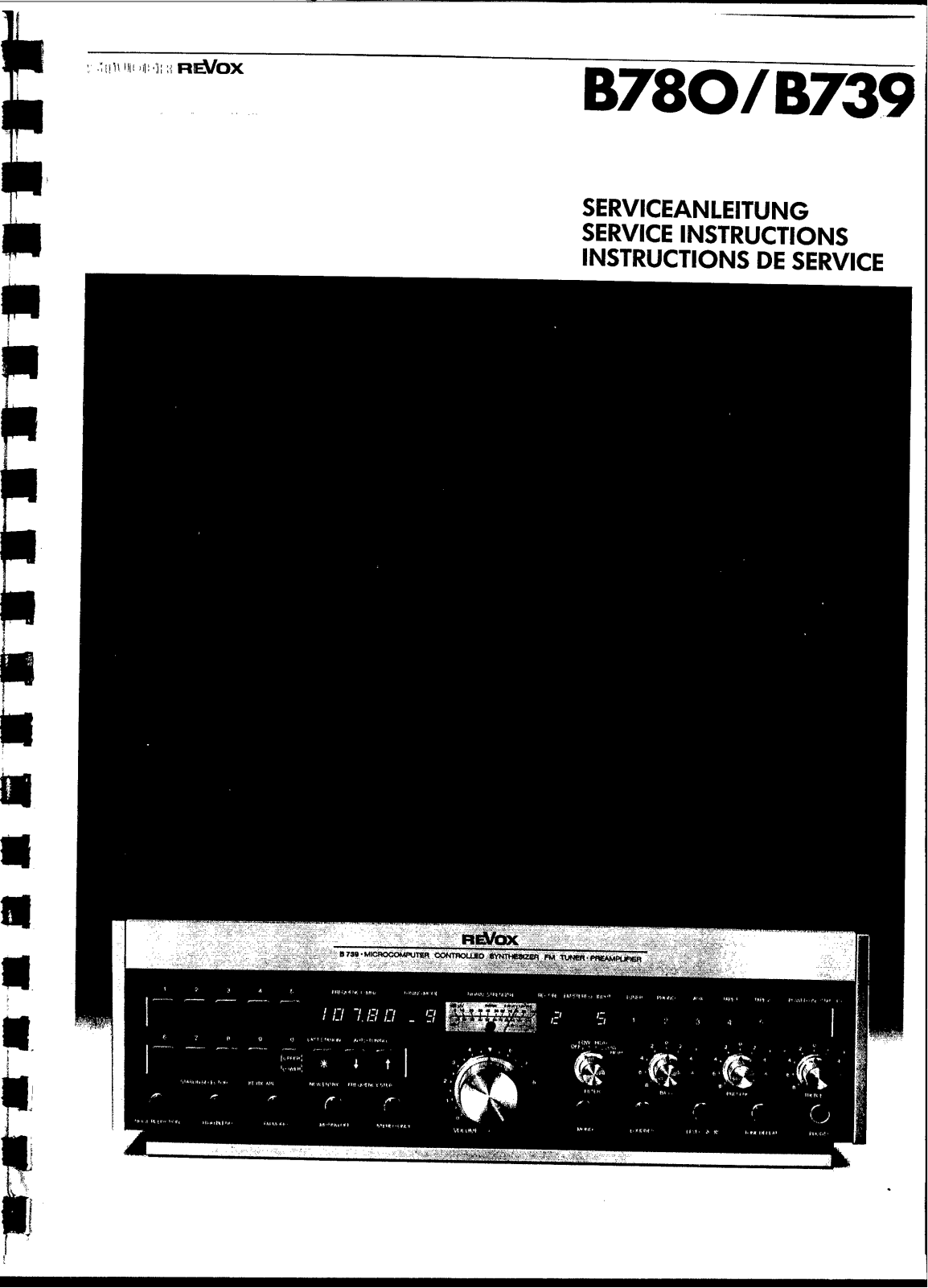 Revox B780 Schematic