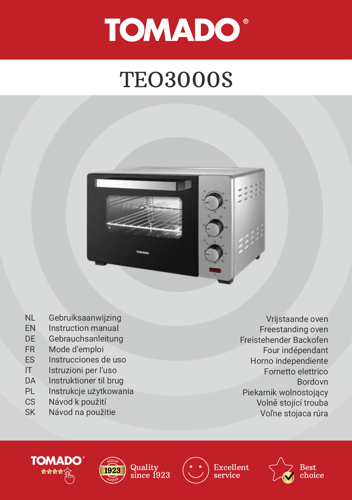 Tomado TEO3000S User guide - ManualMachine.com