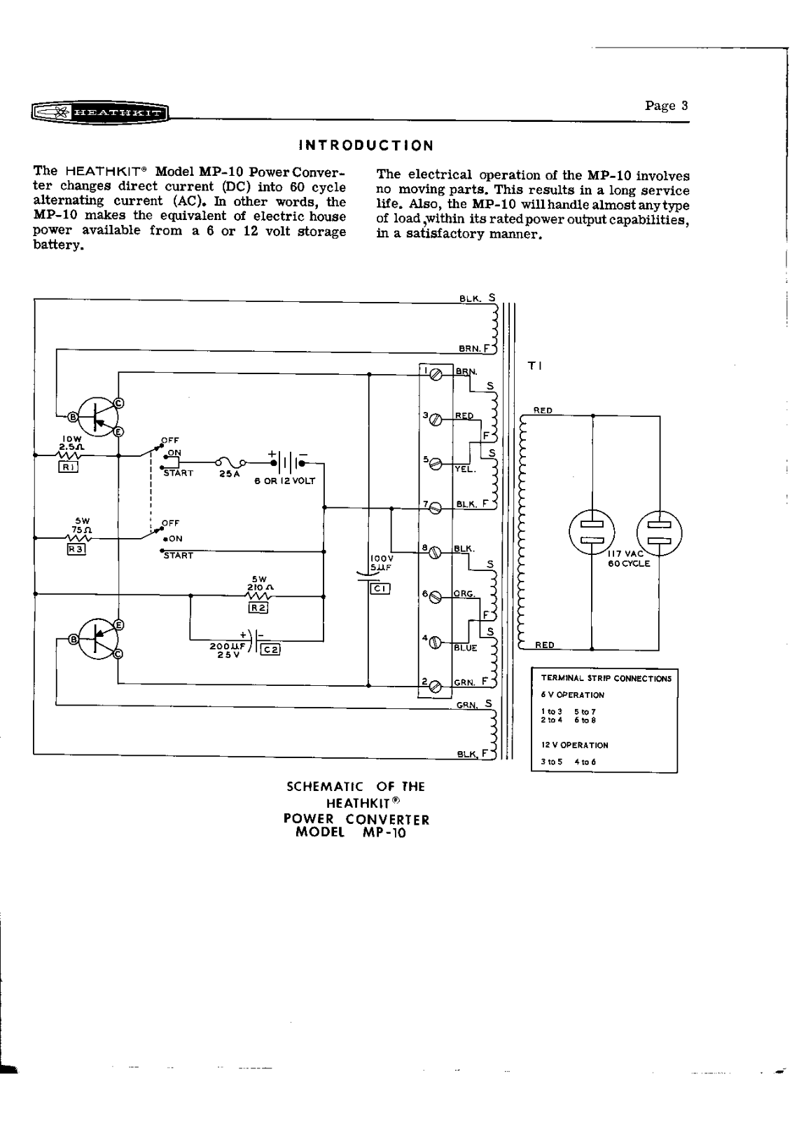 Heathkit mp 10 schematic