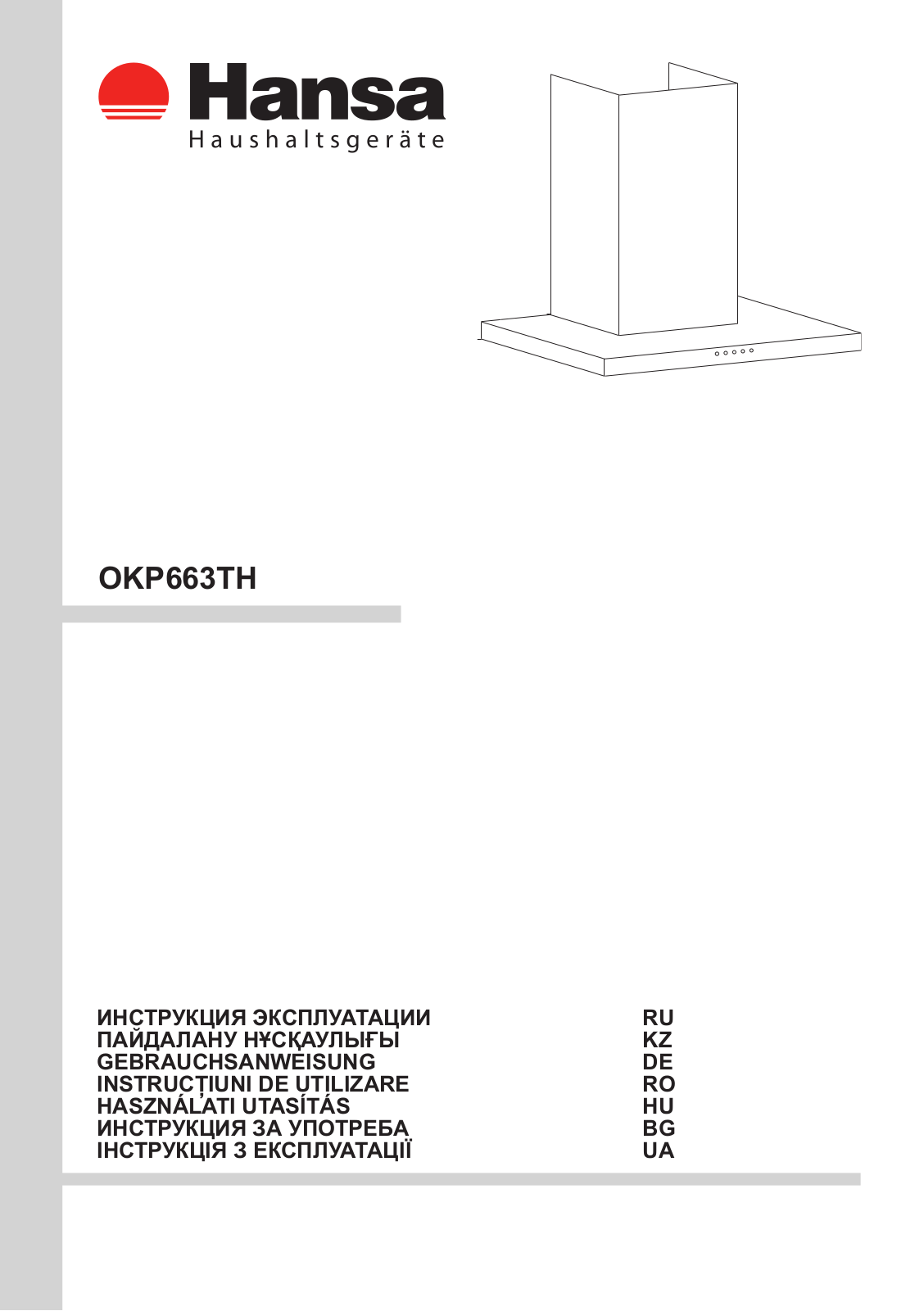 Hansa OKP 663 TH User manual