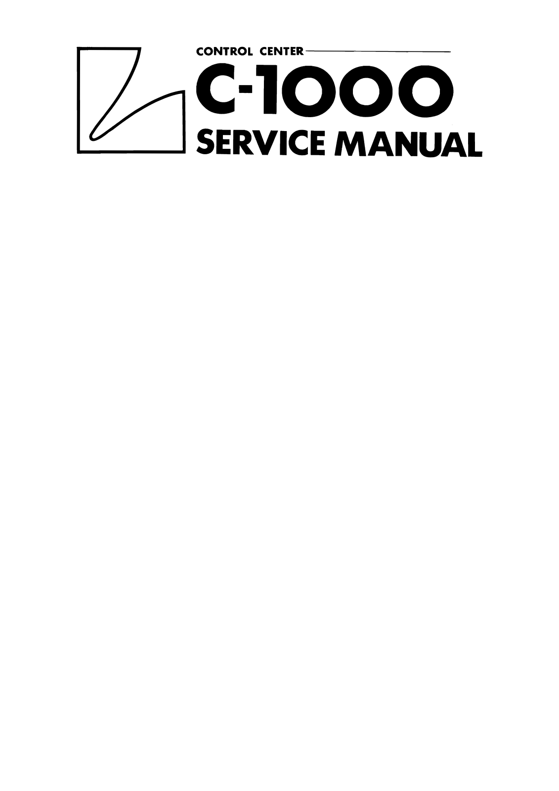 Luxman C-1000 Service Manual