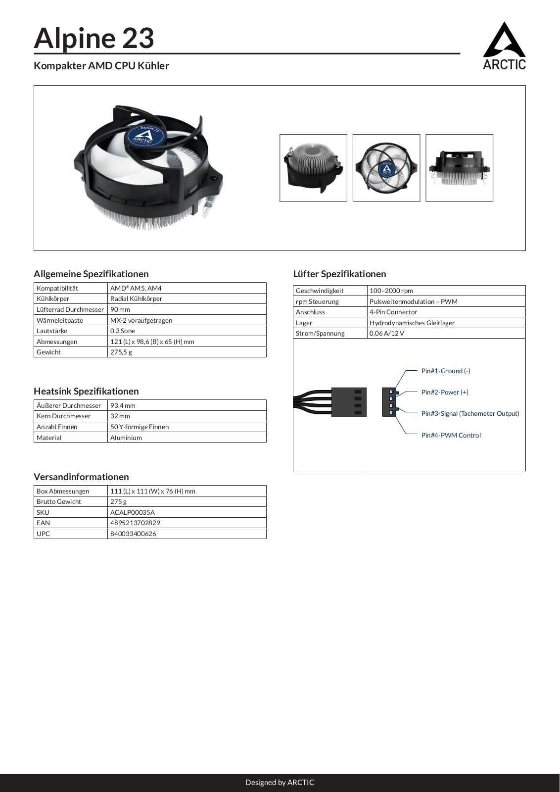 ARCTIC ARCTIC ALP 23 Datasheet - ManualMachine.com