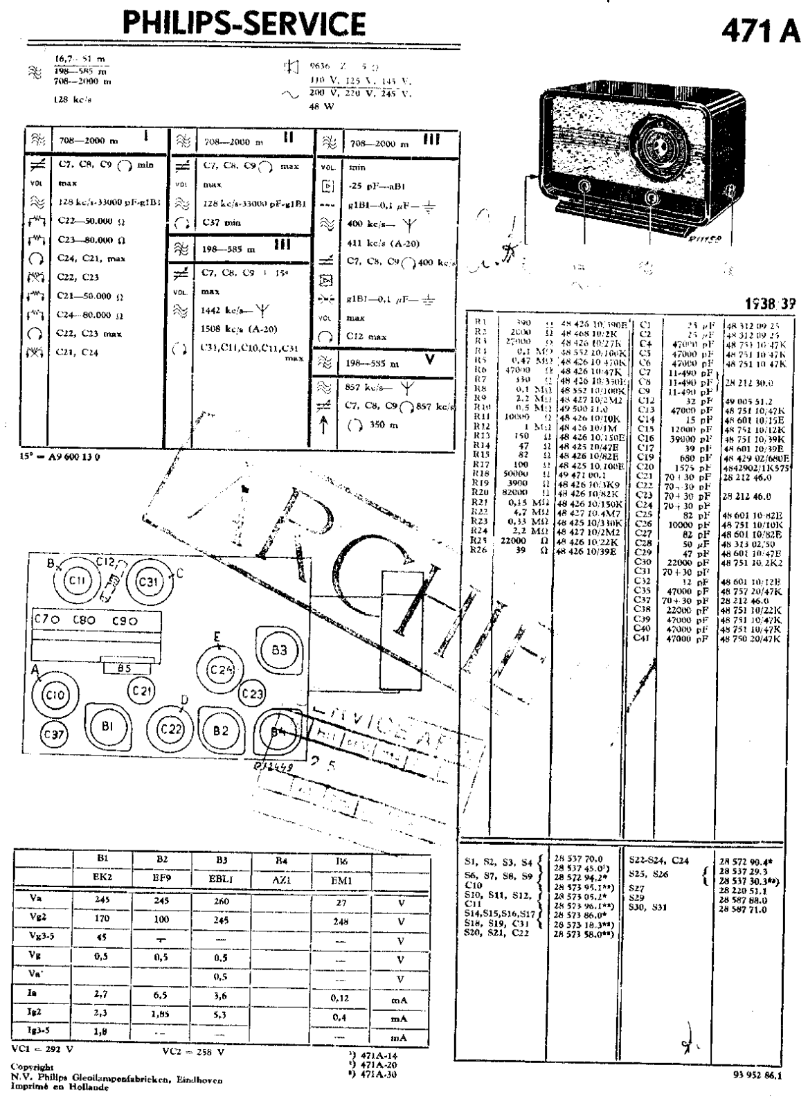 Philips 471-A Service Manual