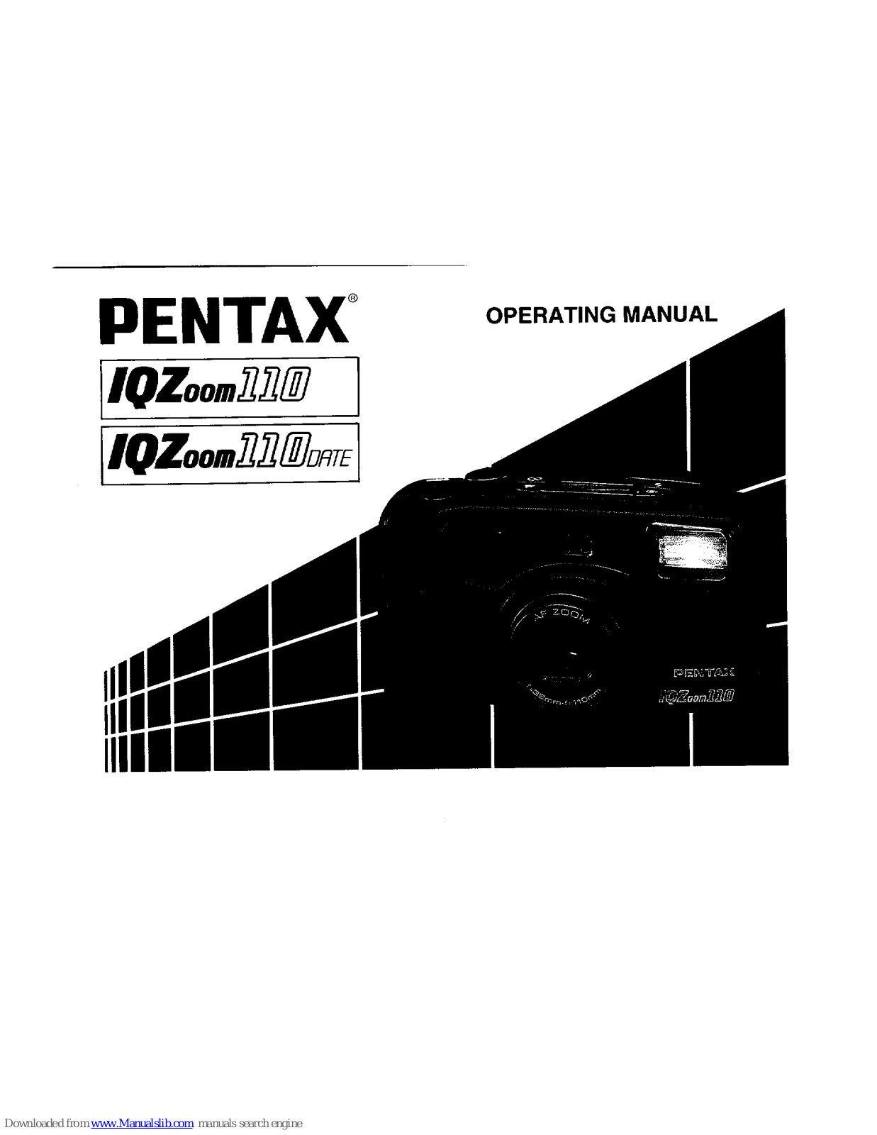 Pentax 110, IQZoom 110, IQZoom 110 DATE Operation Manual