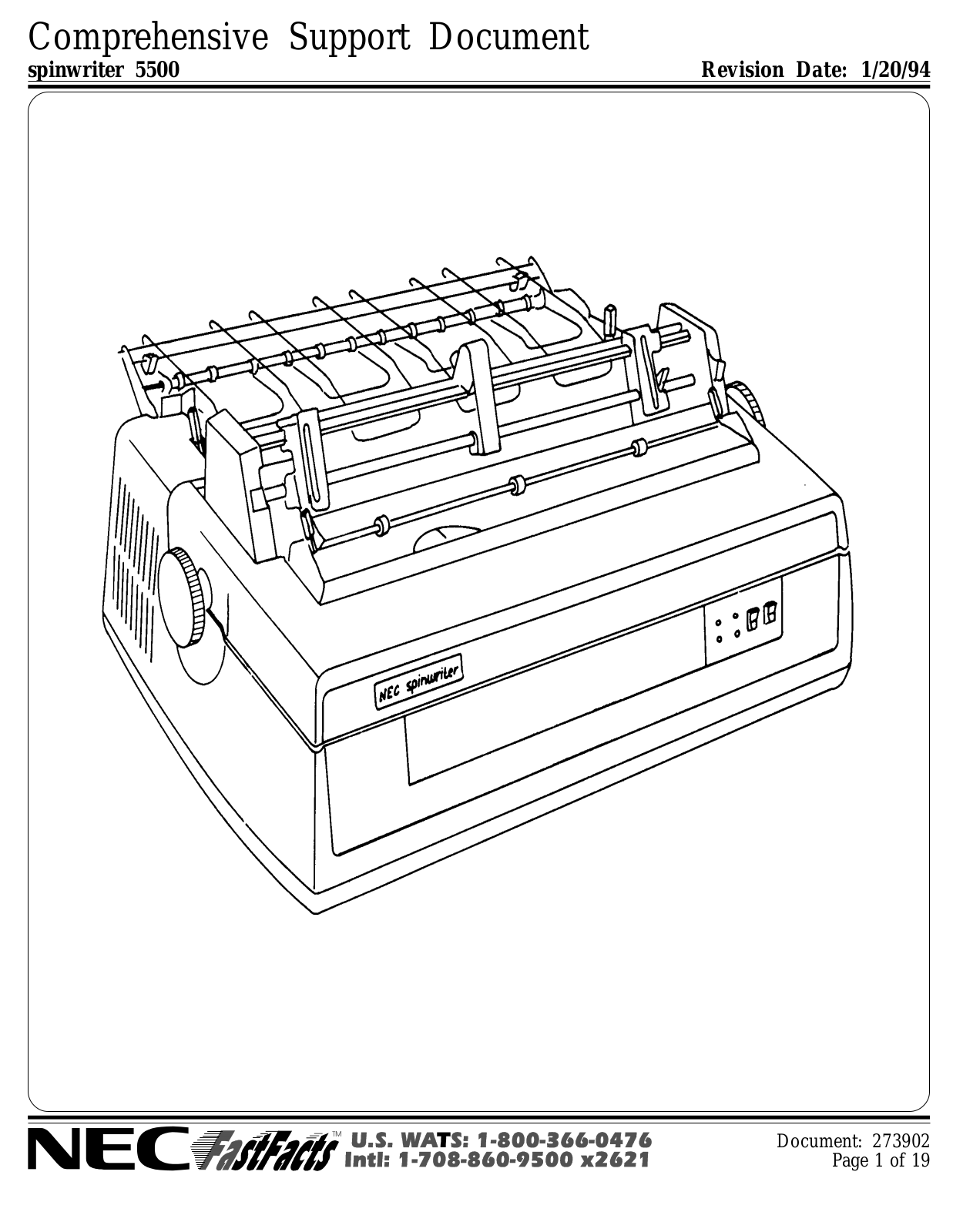 NEC Spinwriter 5530 User Guide