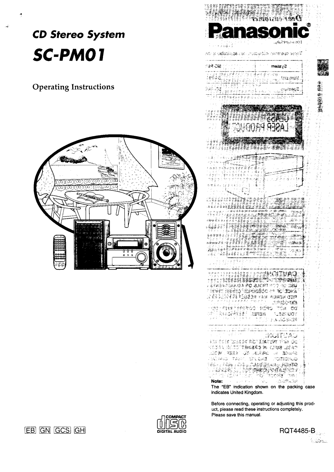 Panasonic SC-PM01 User Manual