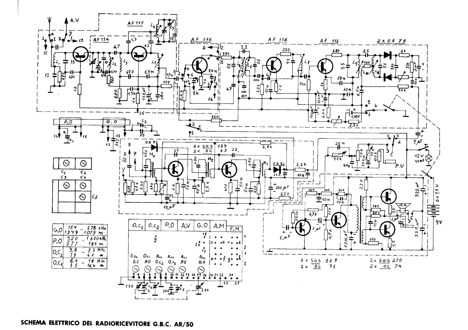 GBC ar 50 schematic