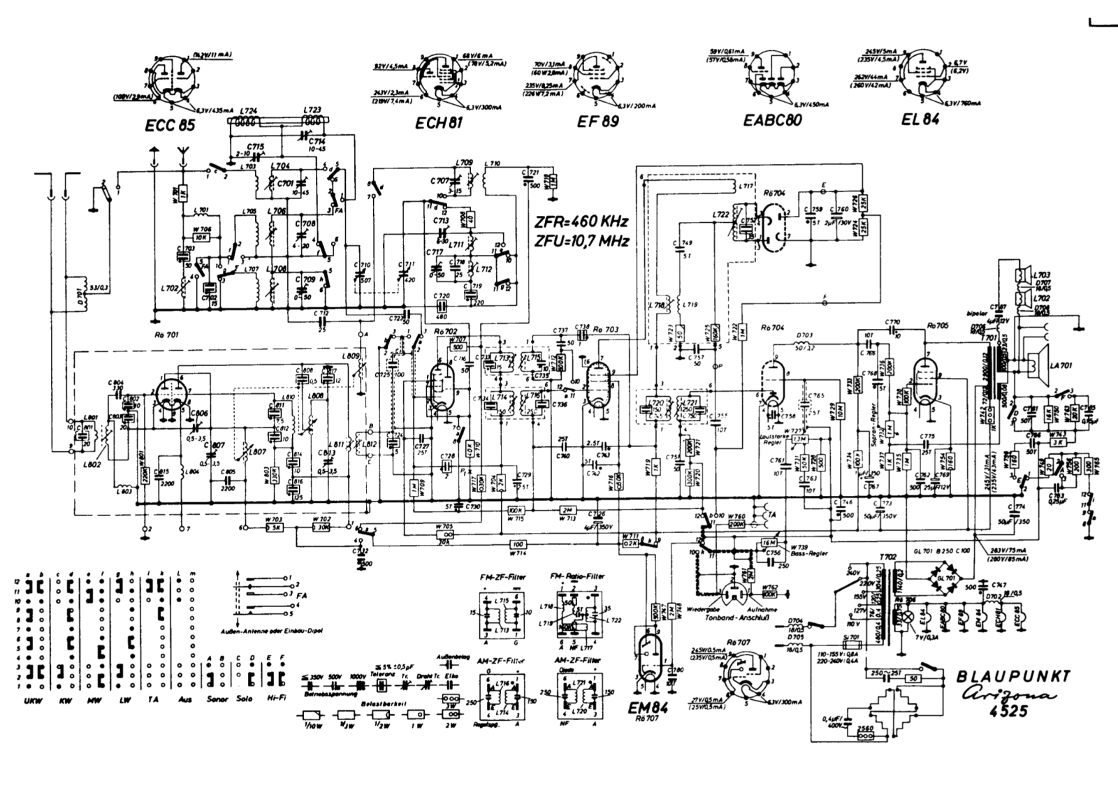 Blaupunkt 4525 schematic