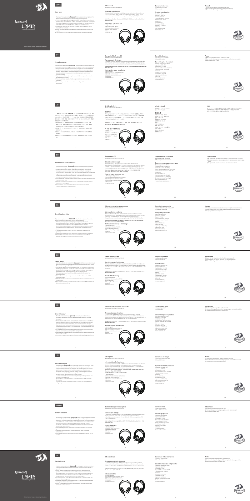 Redragon Lamia User Manual