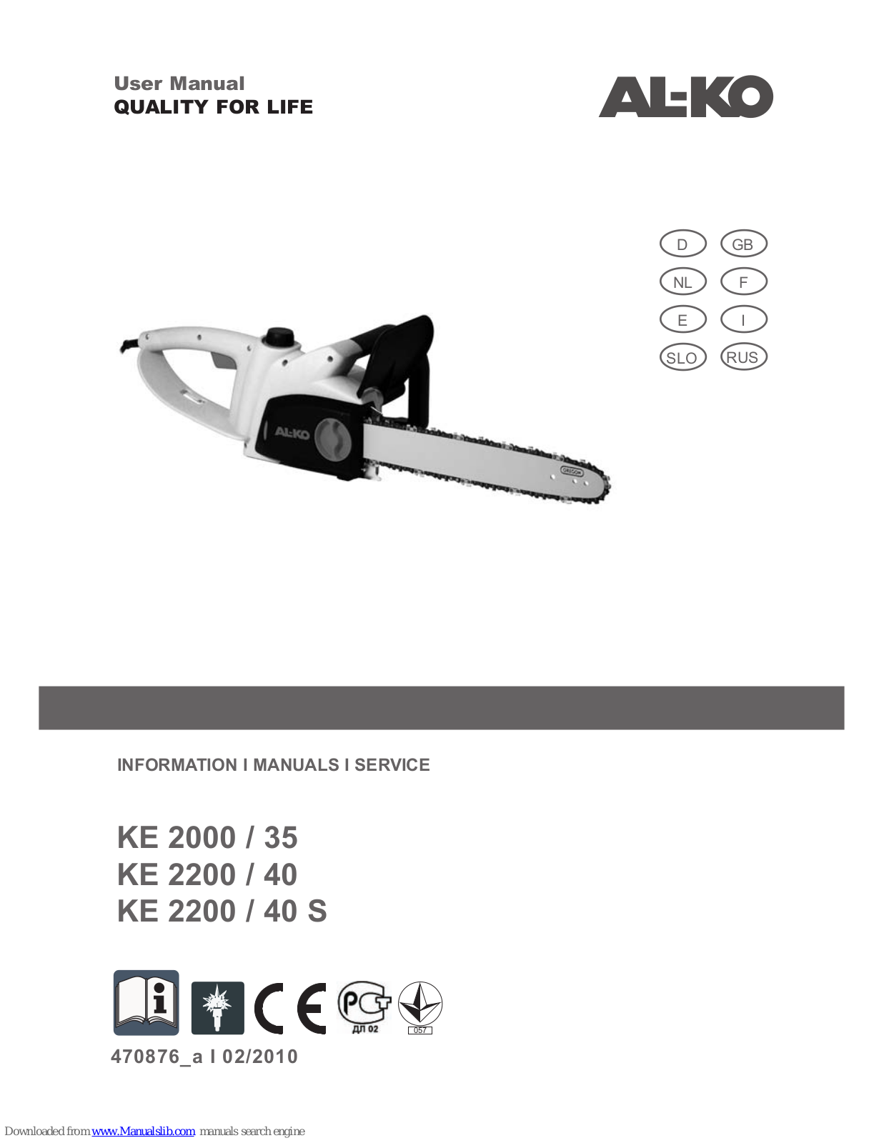 ATKO KE 2000 / 35 User Manual - ManualMachine.com