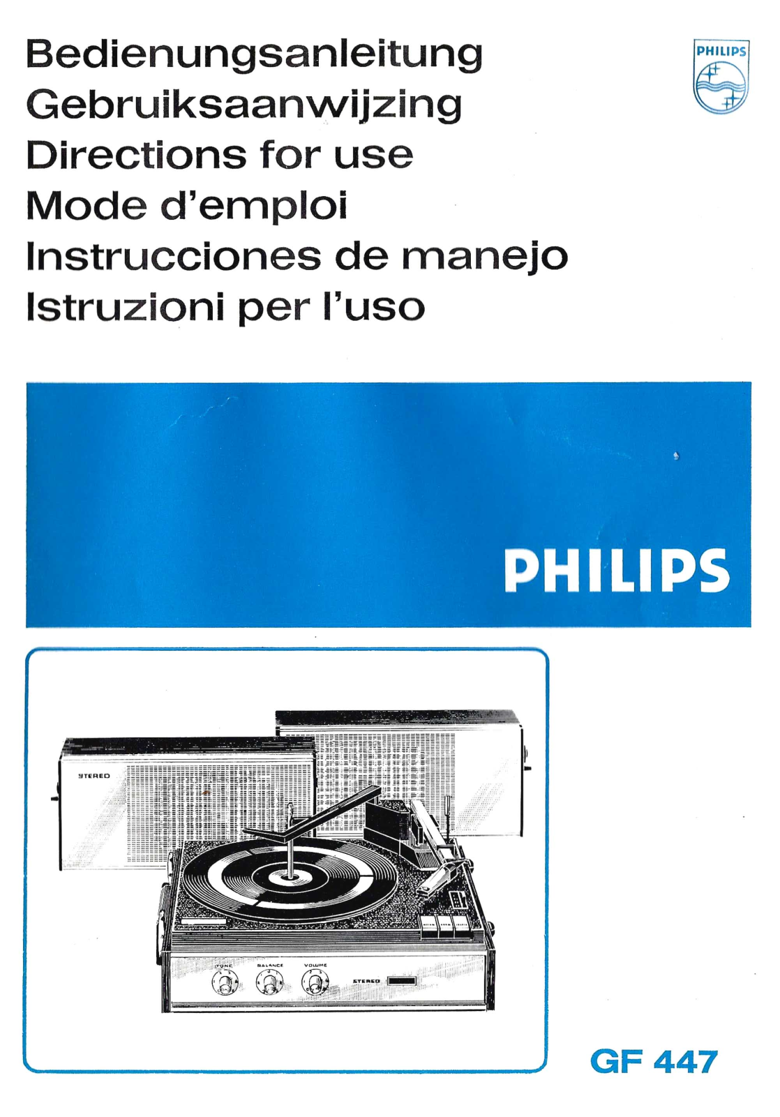 Philips GF-447 Owners Manual