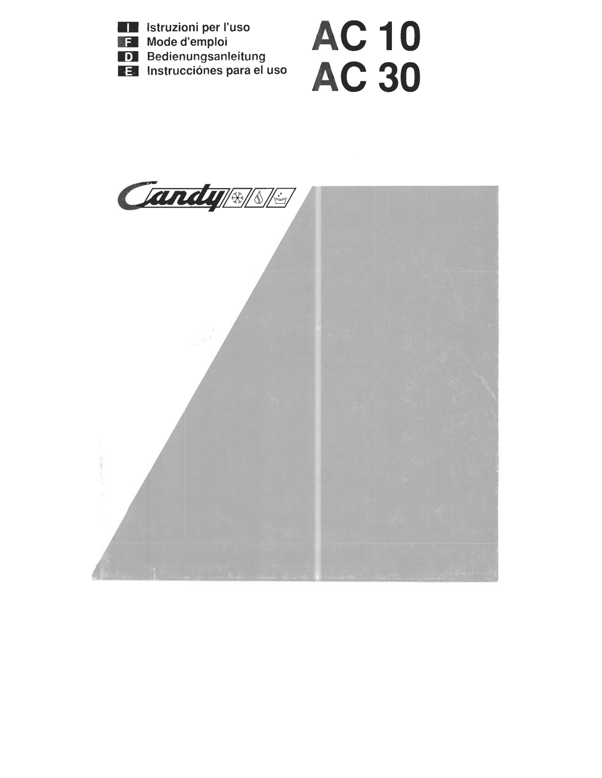 CANDY AC10N, AC30M, AC30N, AC30W User Manual