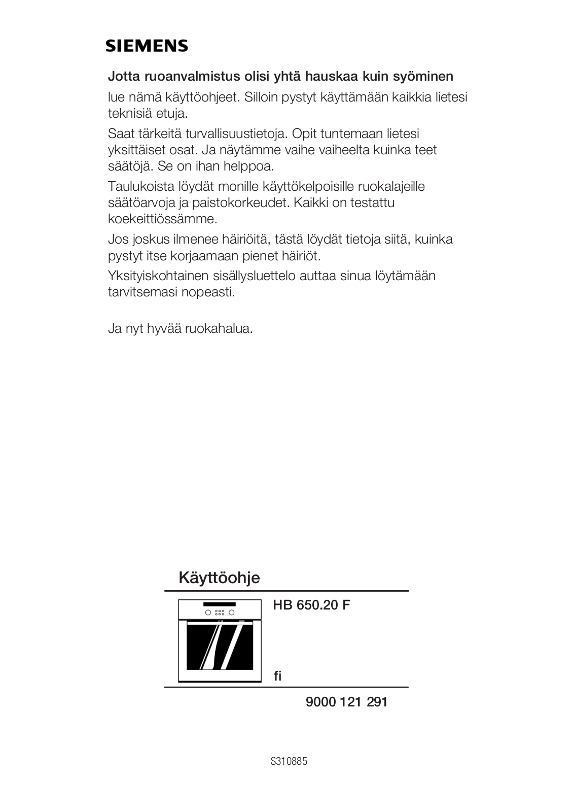 Siemens HB650520F, HB650620F, HB650220F User Manual