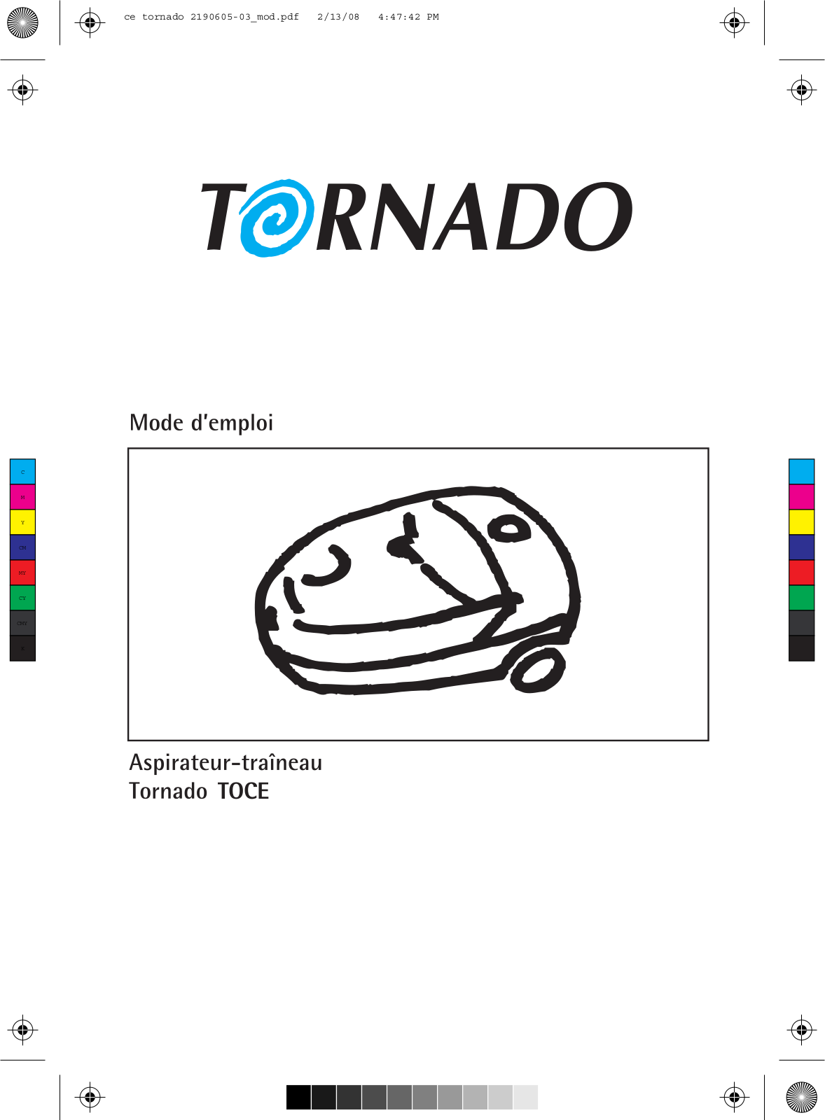 TORNADO EX-TOCE 2105, TOCE 2105, TOCE2100, TOCE2300 User Manual