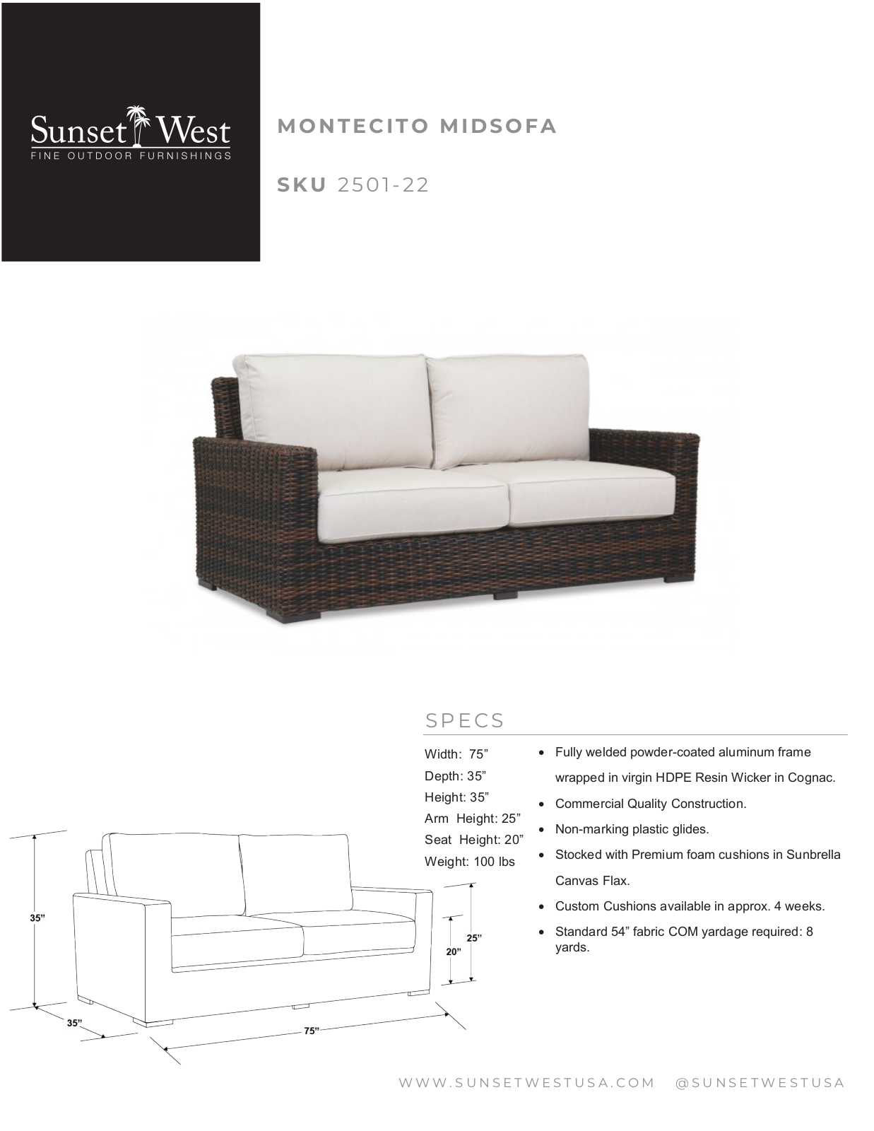 Sunset West XSW1455 Specifications - ManualMachine.com