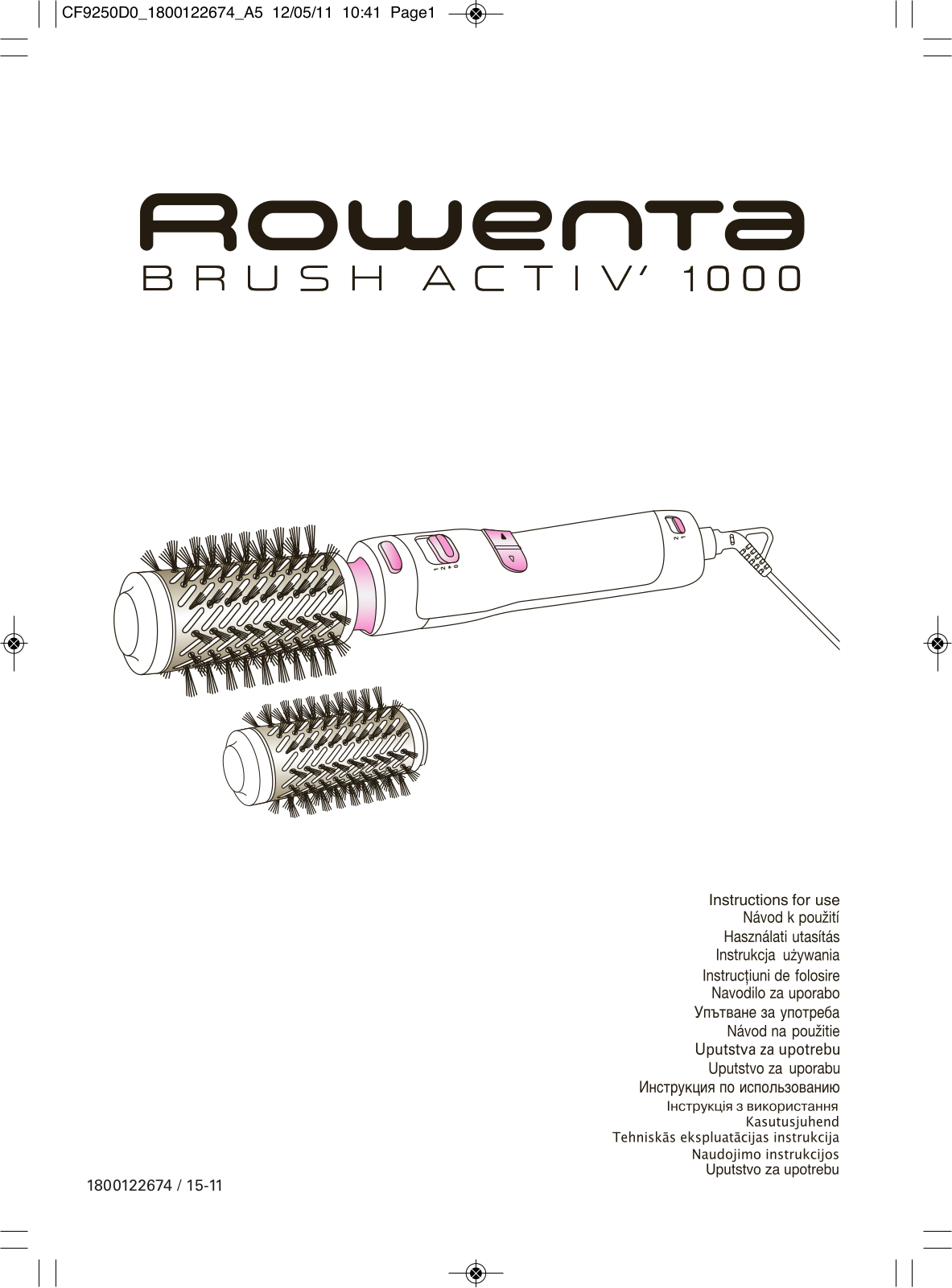 Rowenta CF9250D0 User Manual