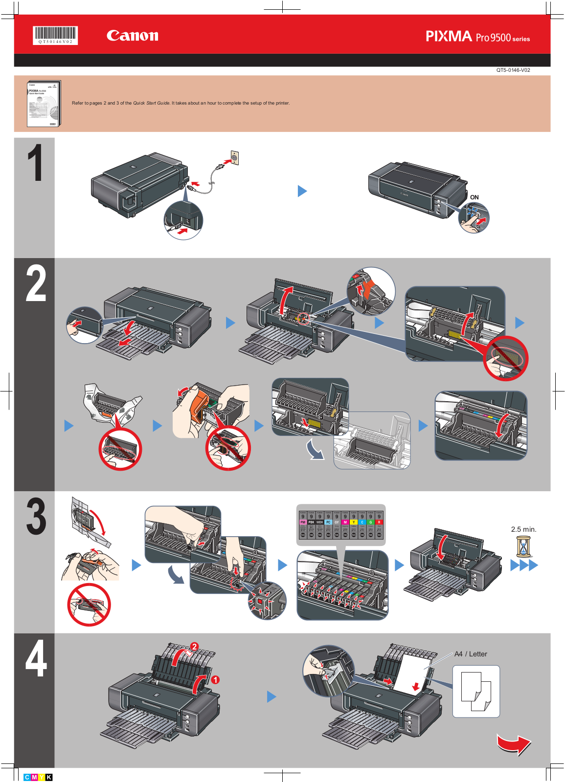 Canon Pixma Pro 9500 series Quick Start Manual