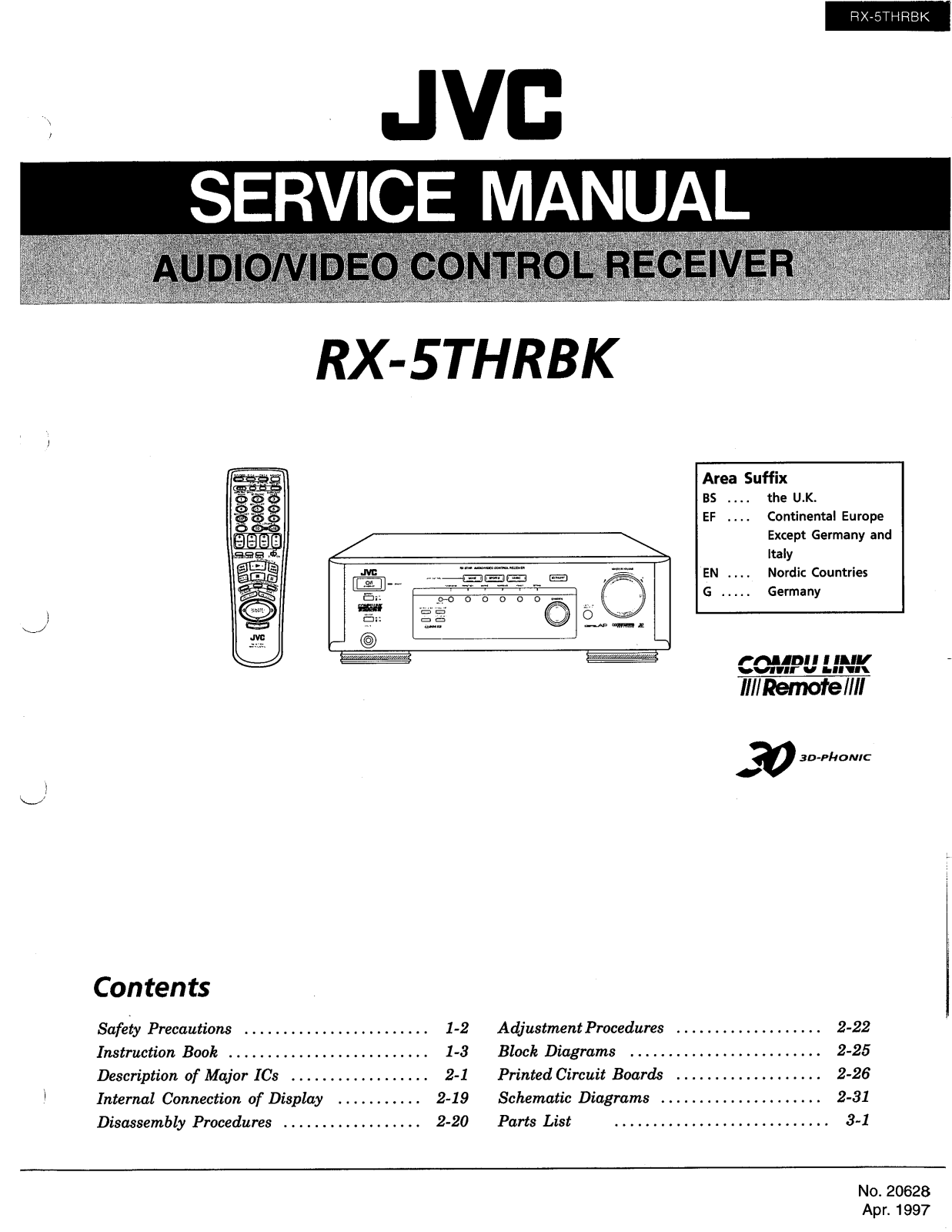 JVC RX-5THRBK Service Manual