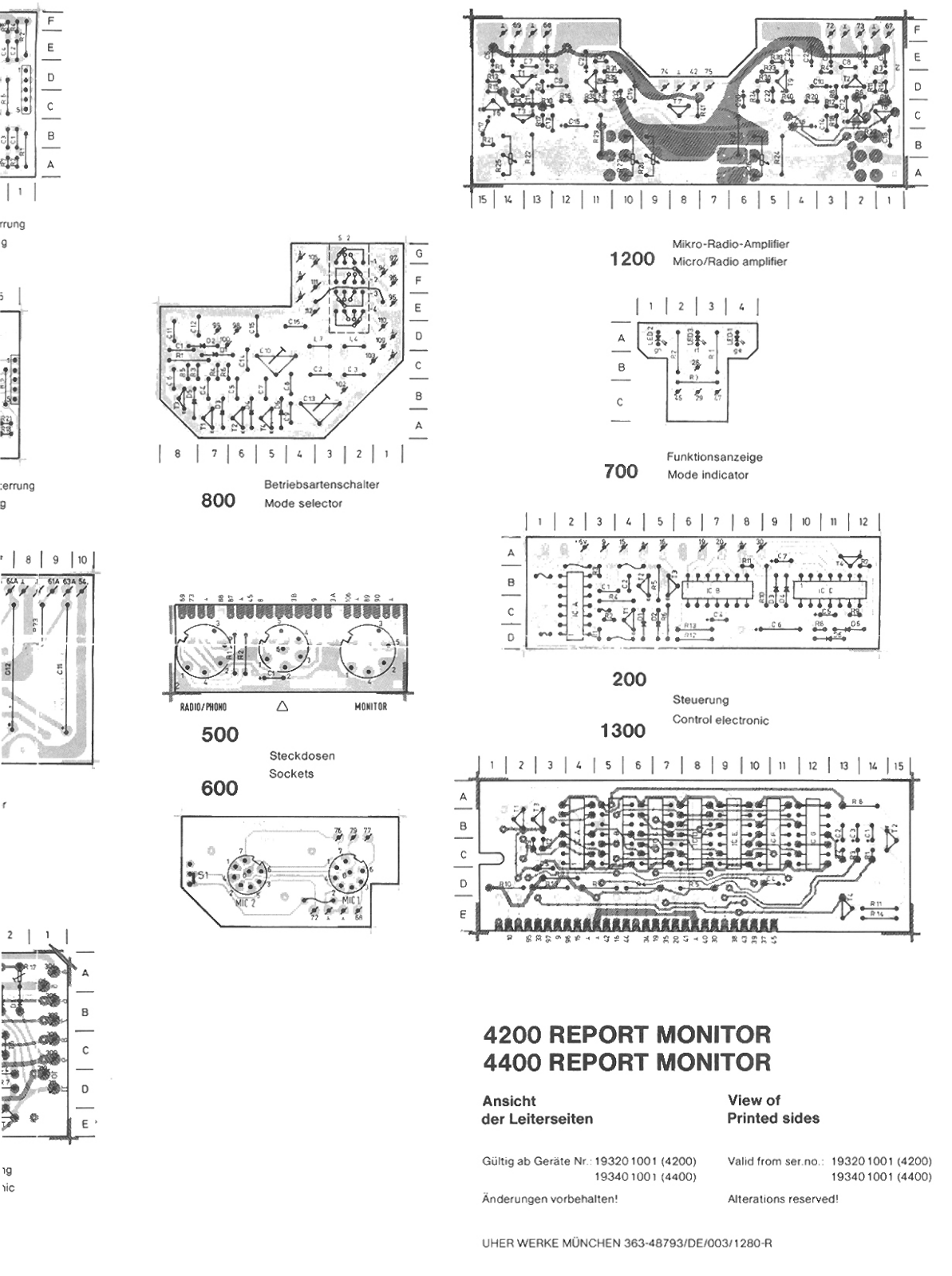 Uher 4200 Report Schematic