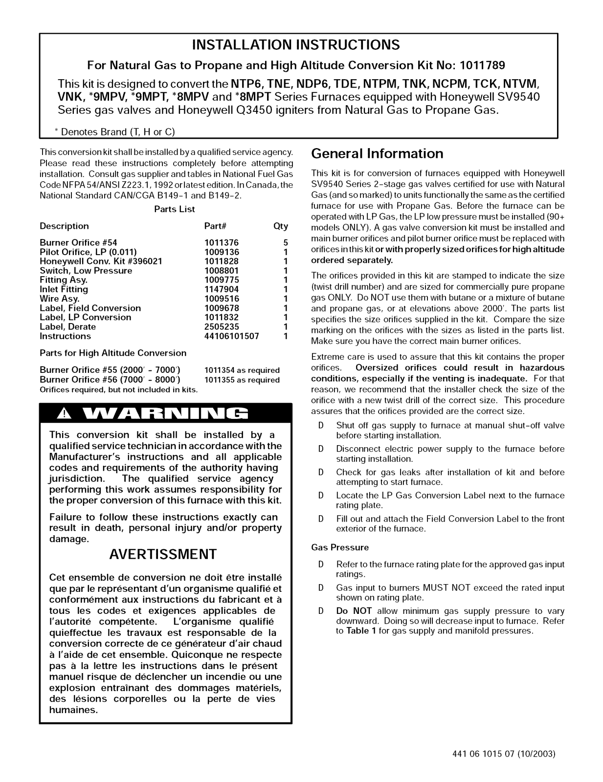 ICP C8MPT050B12A1, C8MPT075F14A1, C8MPT100F14A1, C8MPT100J20A1, C8MPT125J20A1 Installation Guide - ManualMachine.com