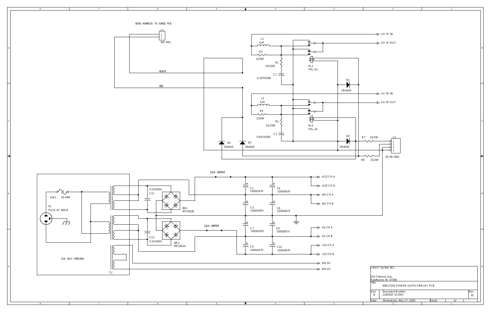 Crest 6001 Set, 6001, 7001 User Manual