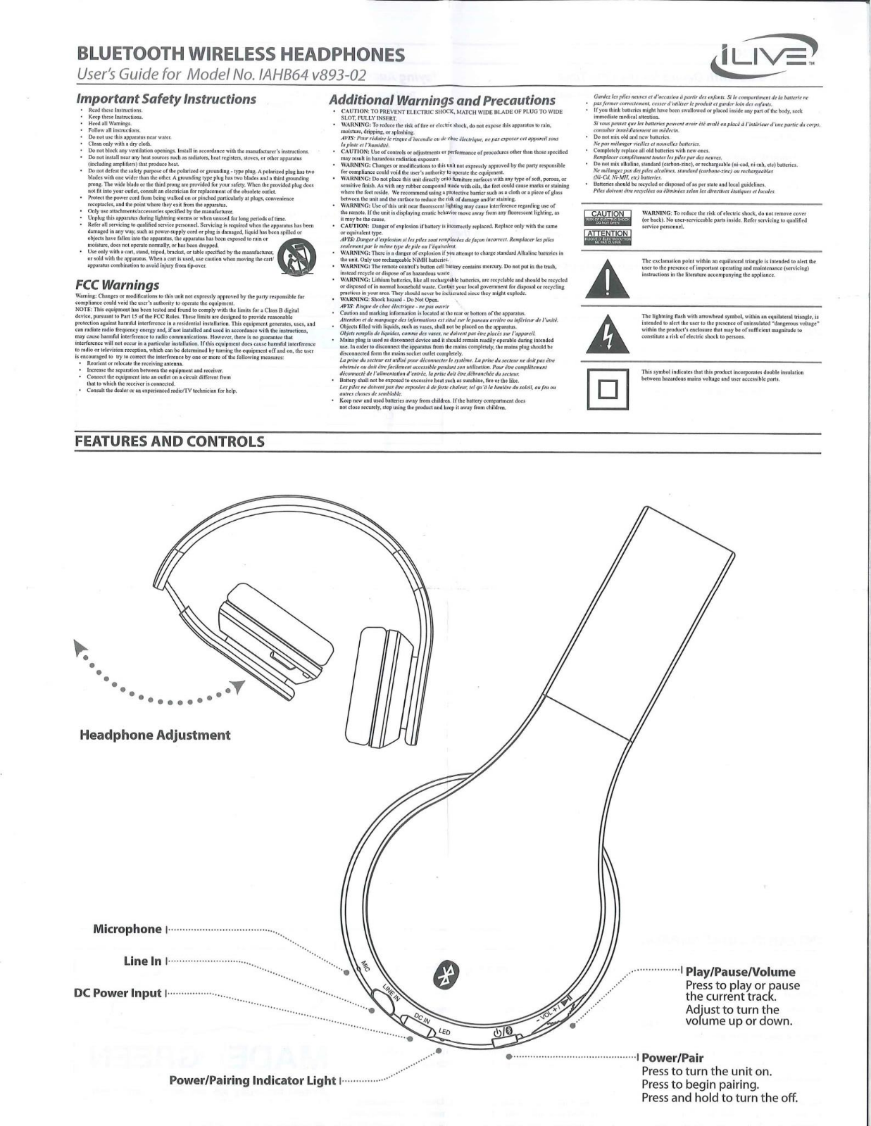 Ilive IAHB64 User Manual