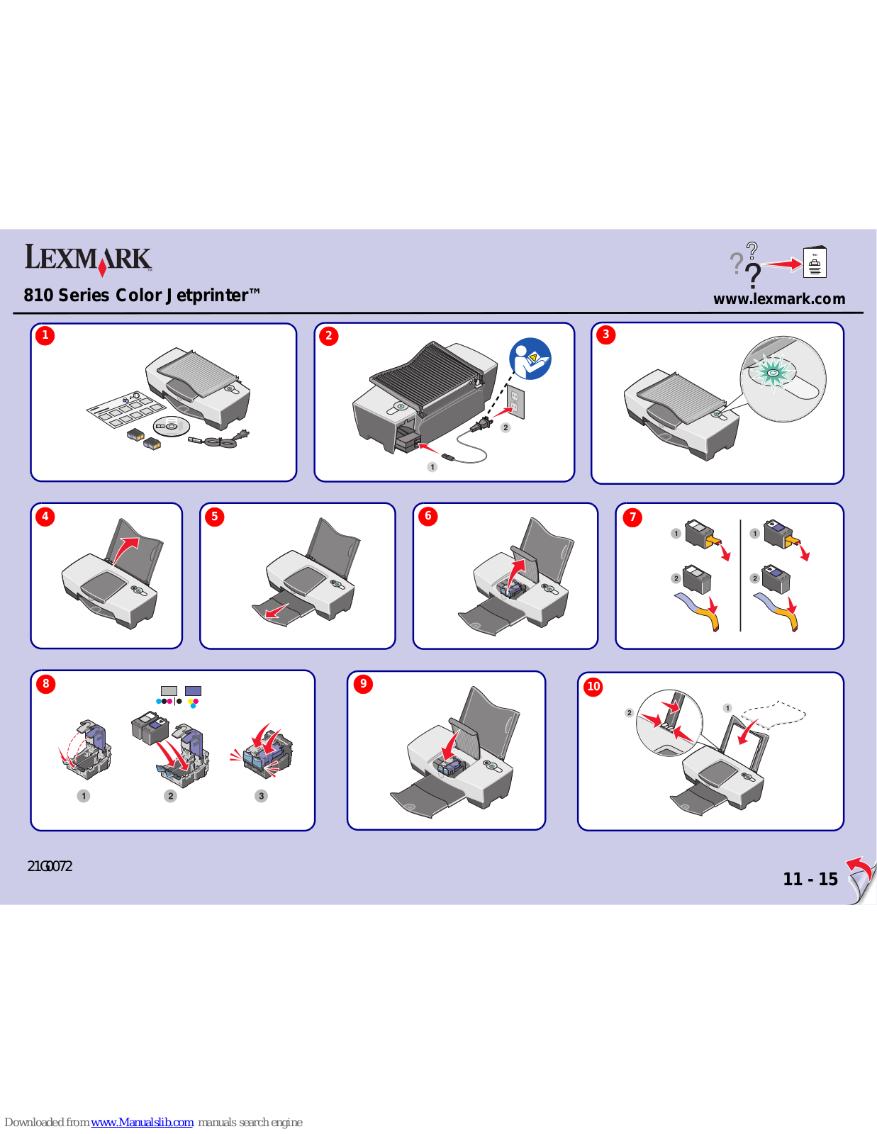 Lexmark Z815, Z812, Jetprinter 810 Series Setup Manual