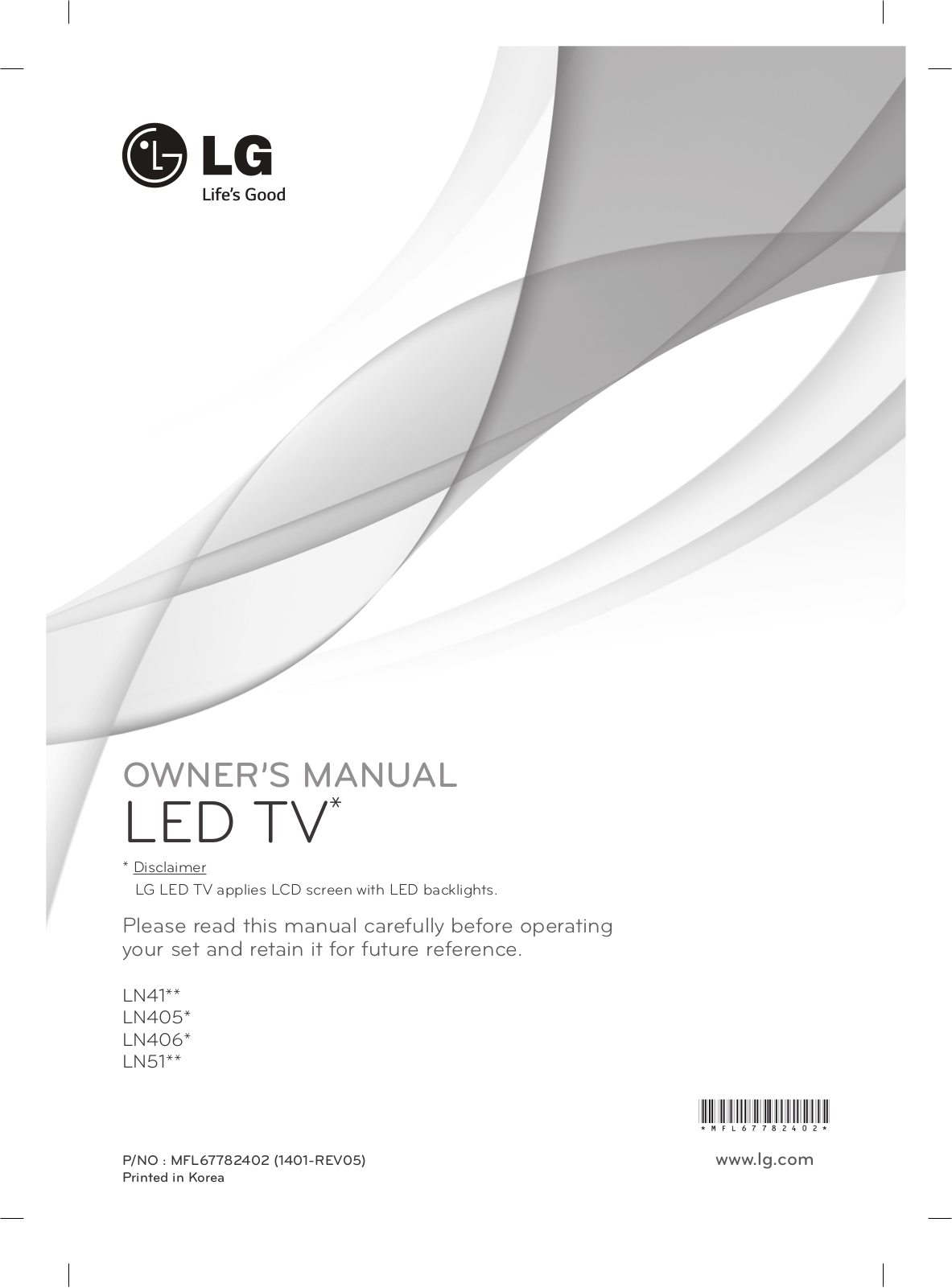 LG 22LN4110-TB Owner’s Manual