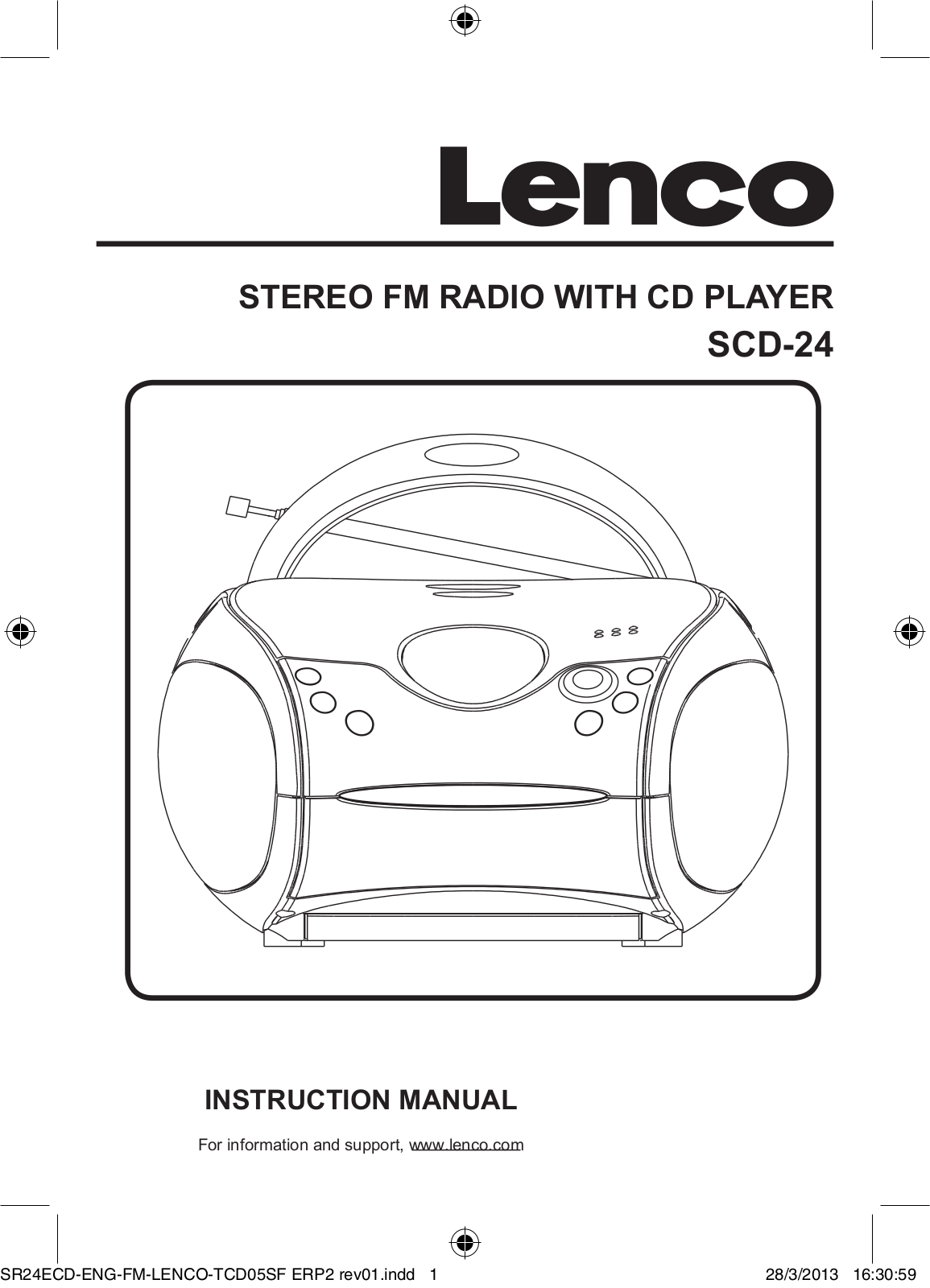LENCO SCD-24 Niebieski User guide - ManualMachine.com