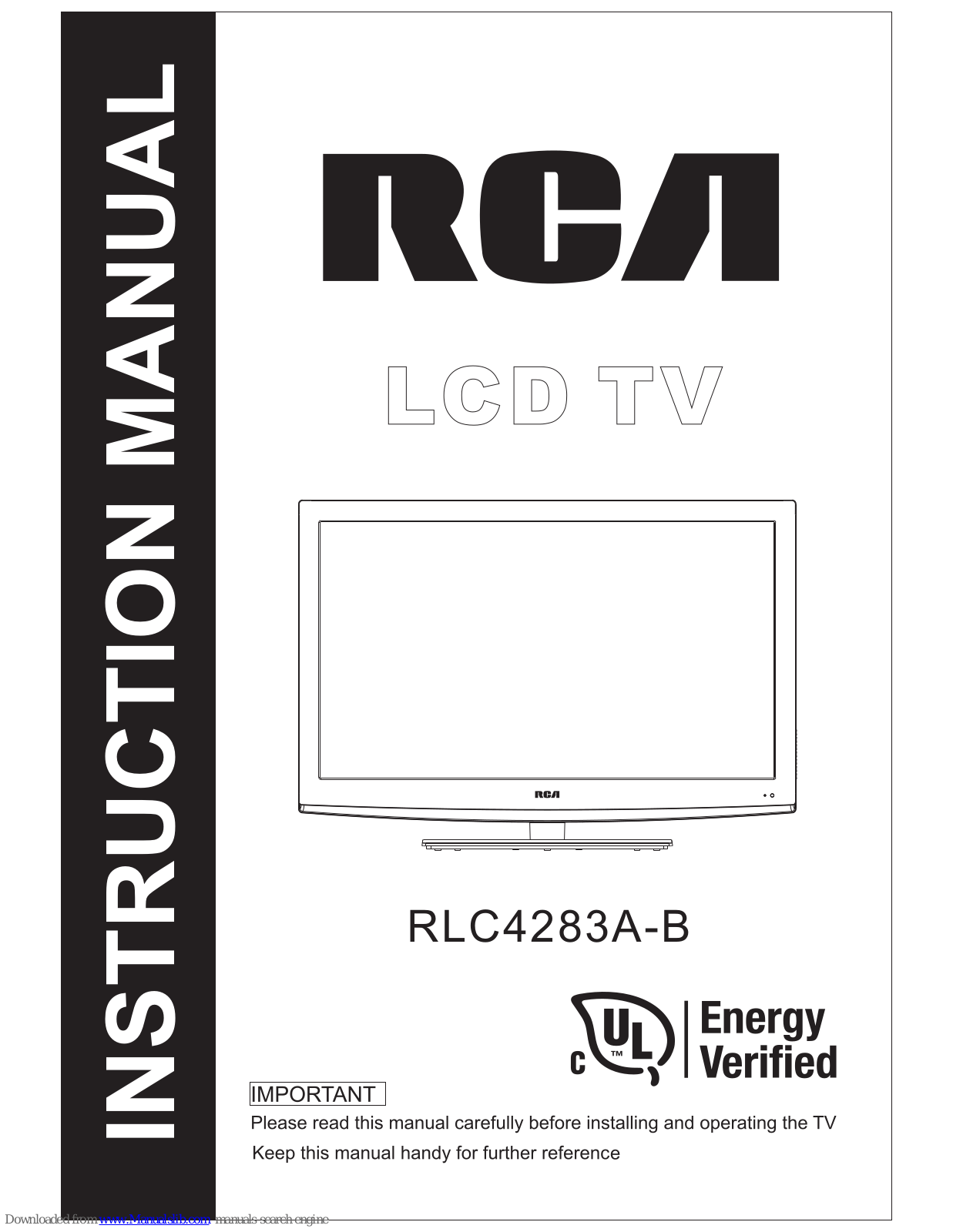 RCA RLC4283A, RLC4283B Instruction Manual