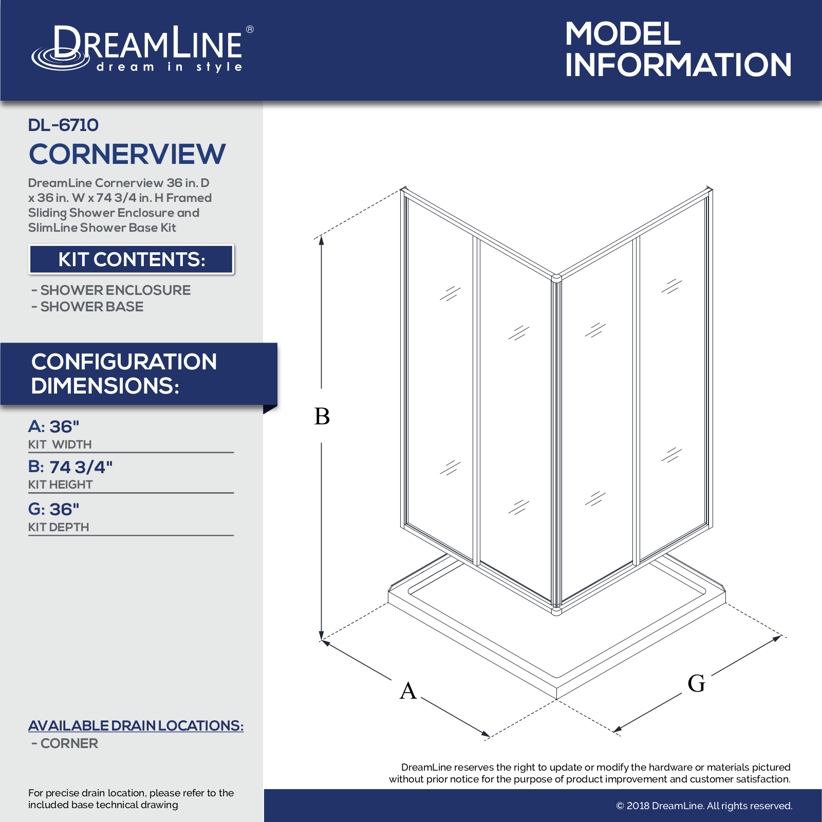 DreamLine DLN2305 Specifications - ManualMachine.com