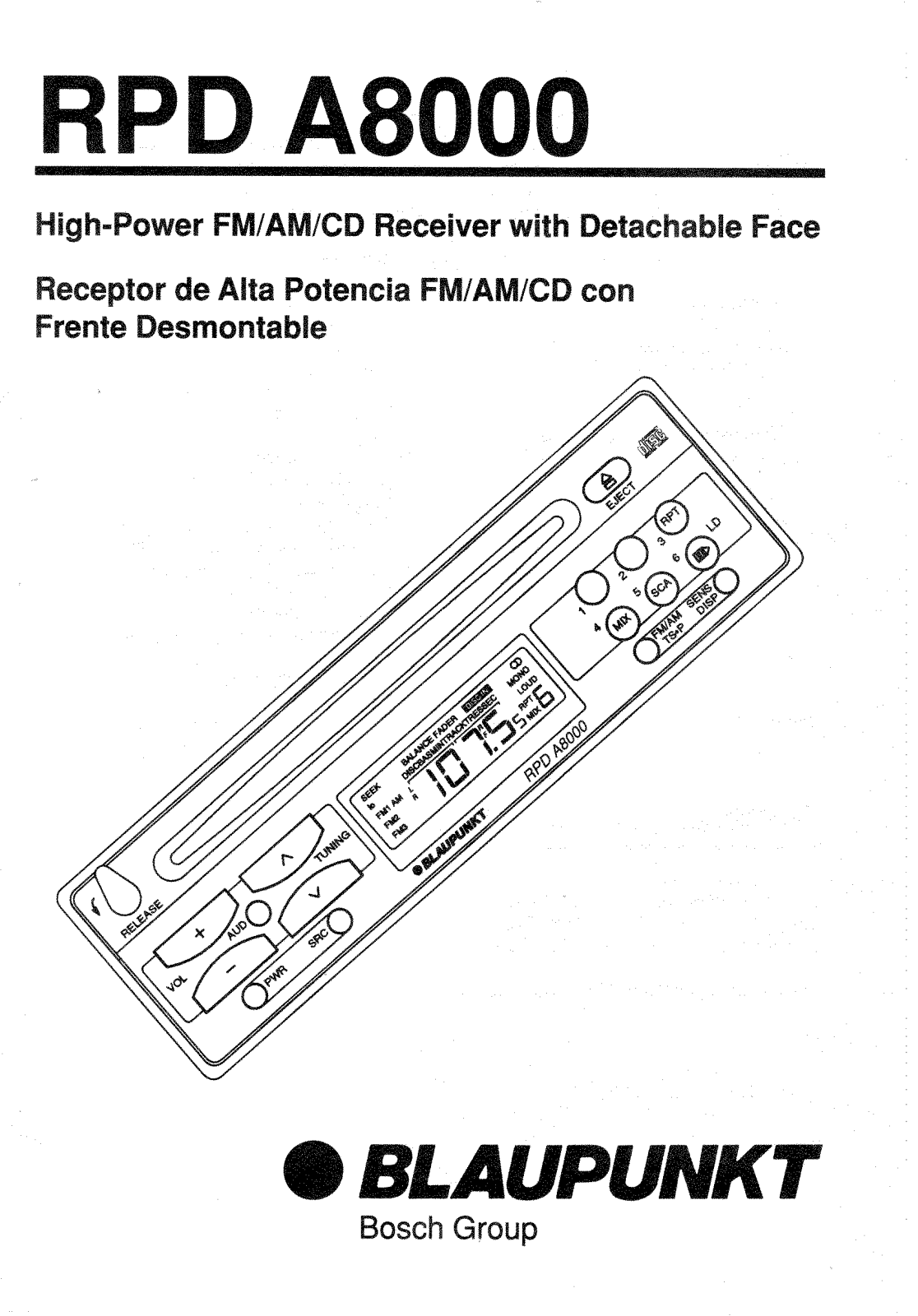 Blaupunkt RPD A8000 User Manual