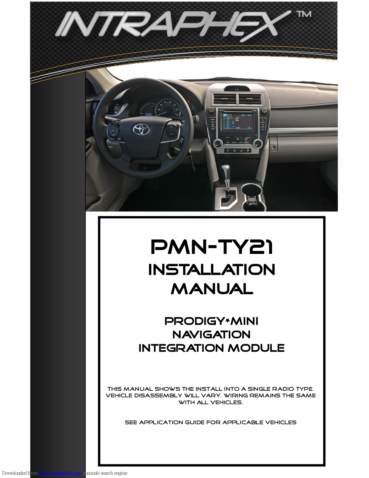 Intraphex PMN-TY21 Installation Manual - ManualMachine.com