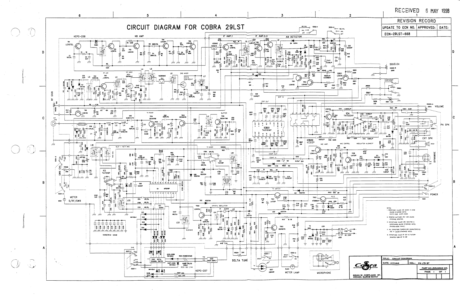 Cobra 29LTDST User Manual