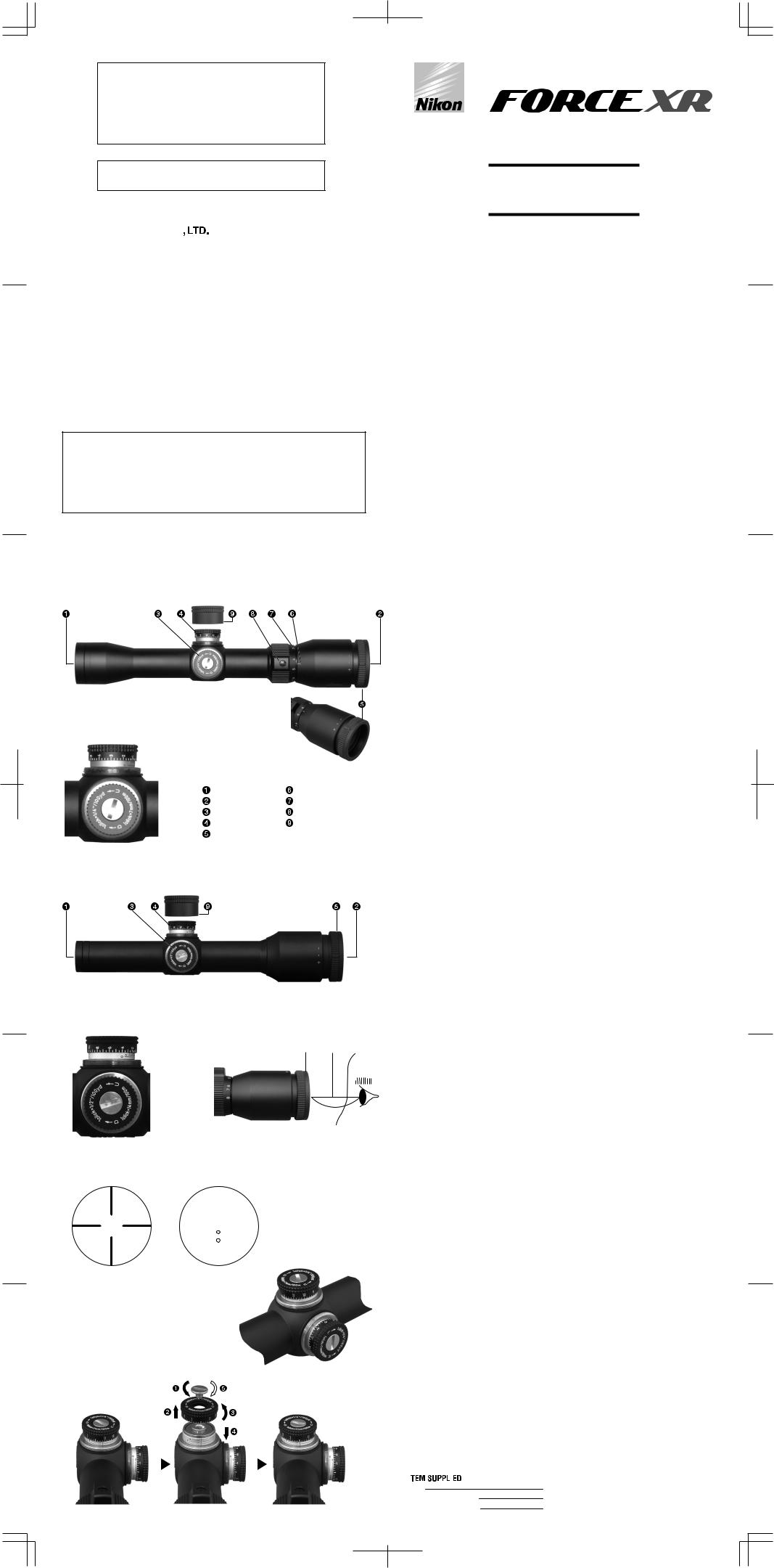 Nikon Force XR User Manual