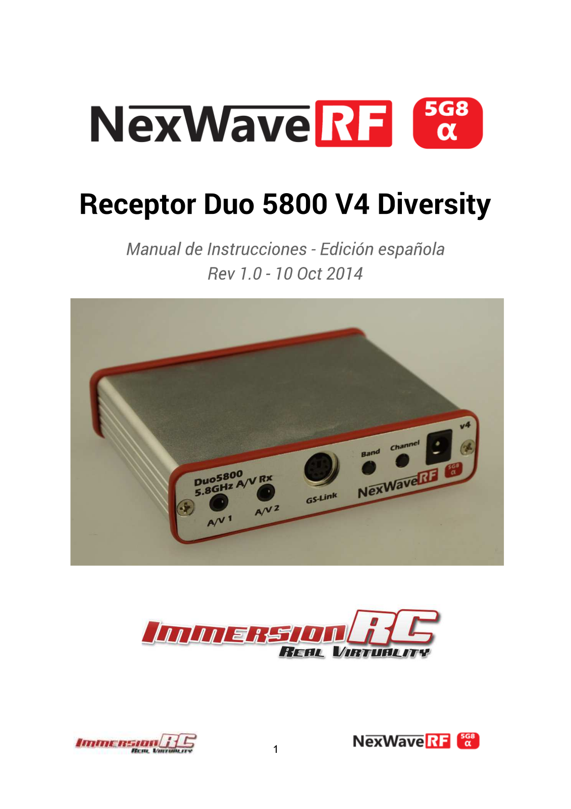 Immersion RC Duo 5800 V4 User guide