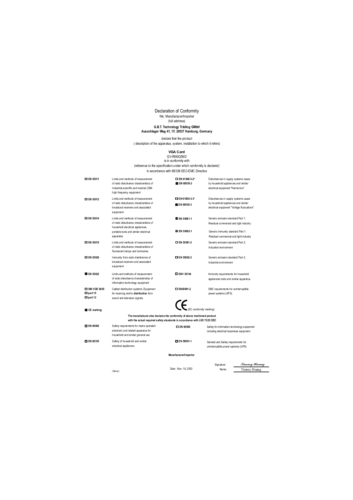 Gigabyte GV-R98X256D User Manual