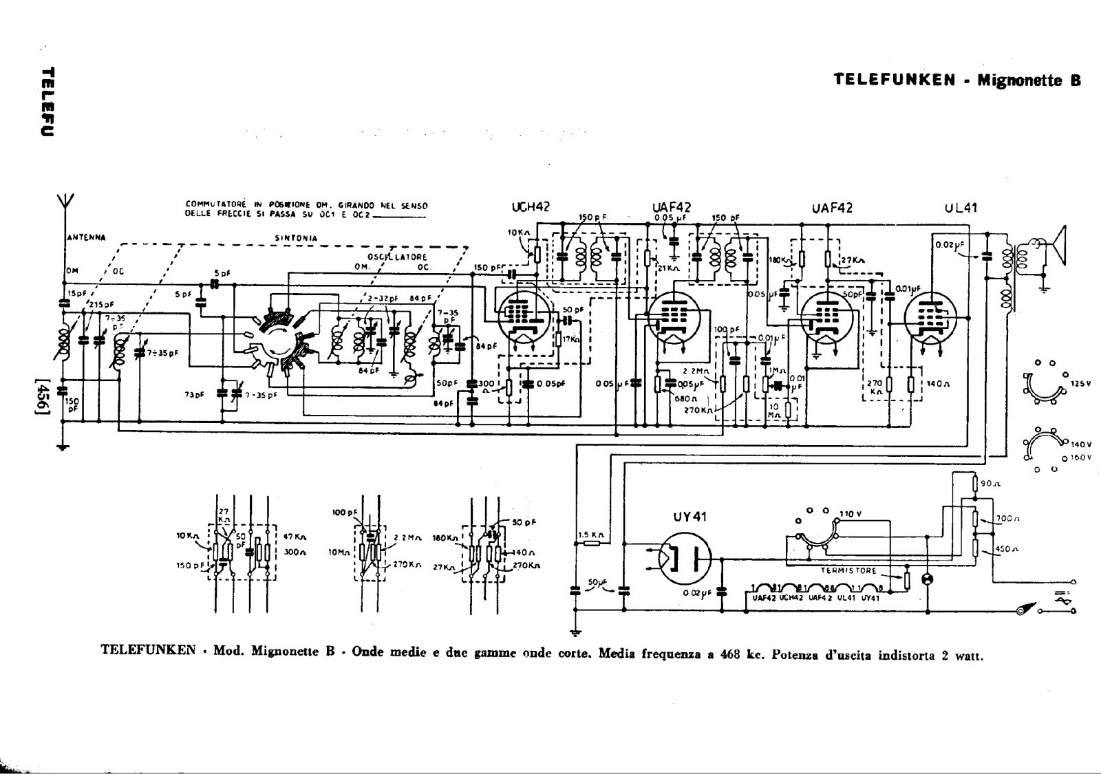 Telefunken Mignonette-B Schematic