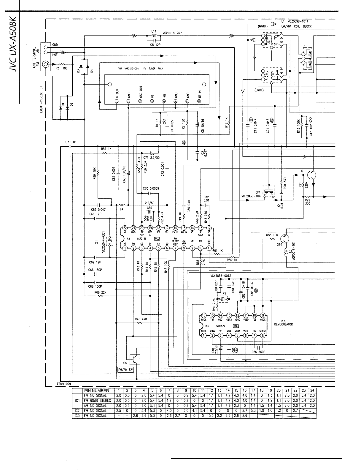 JVC UXA-50-BK Schematic