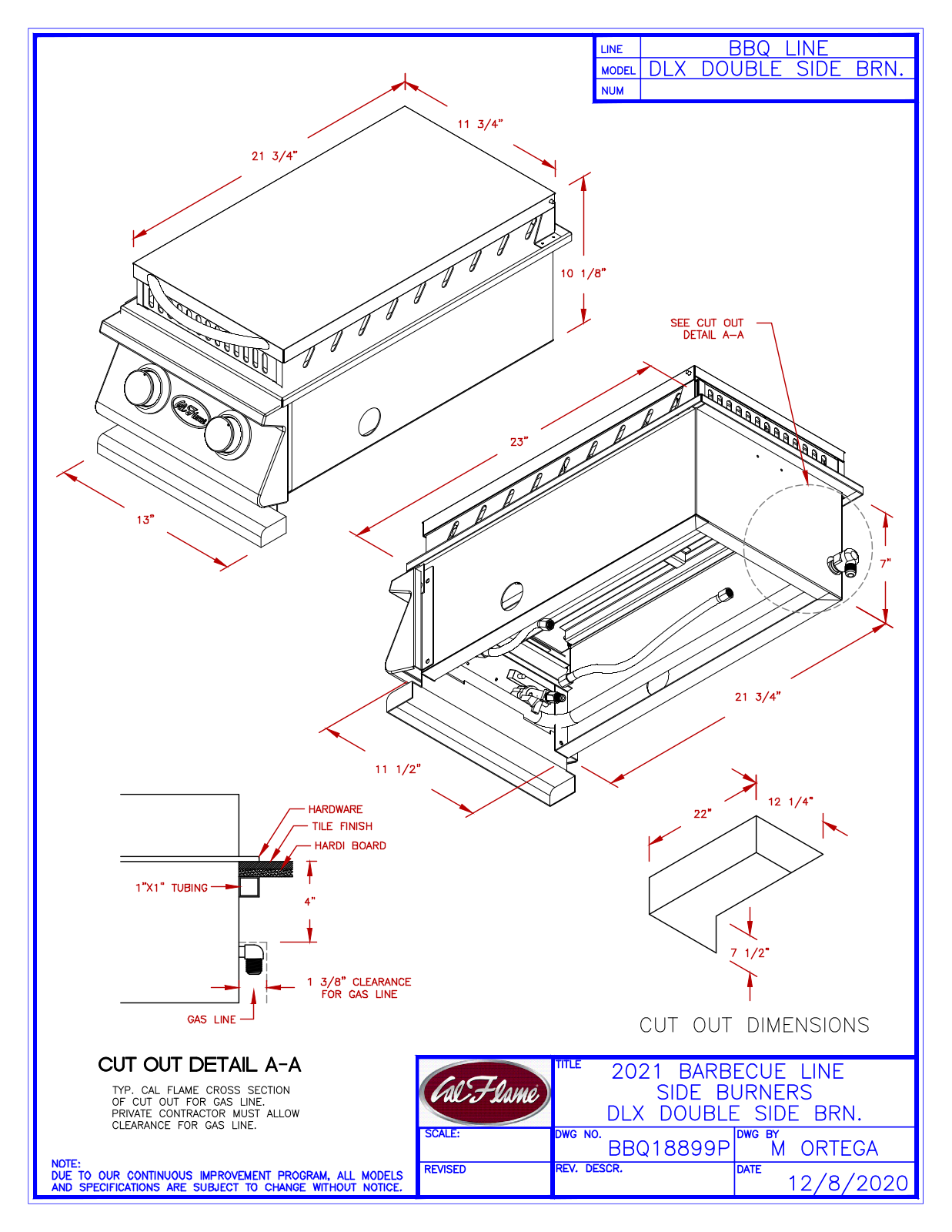 Cal Flame FMN1020 Specifications - ManualMachine.com